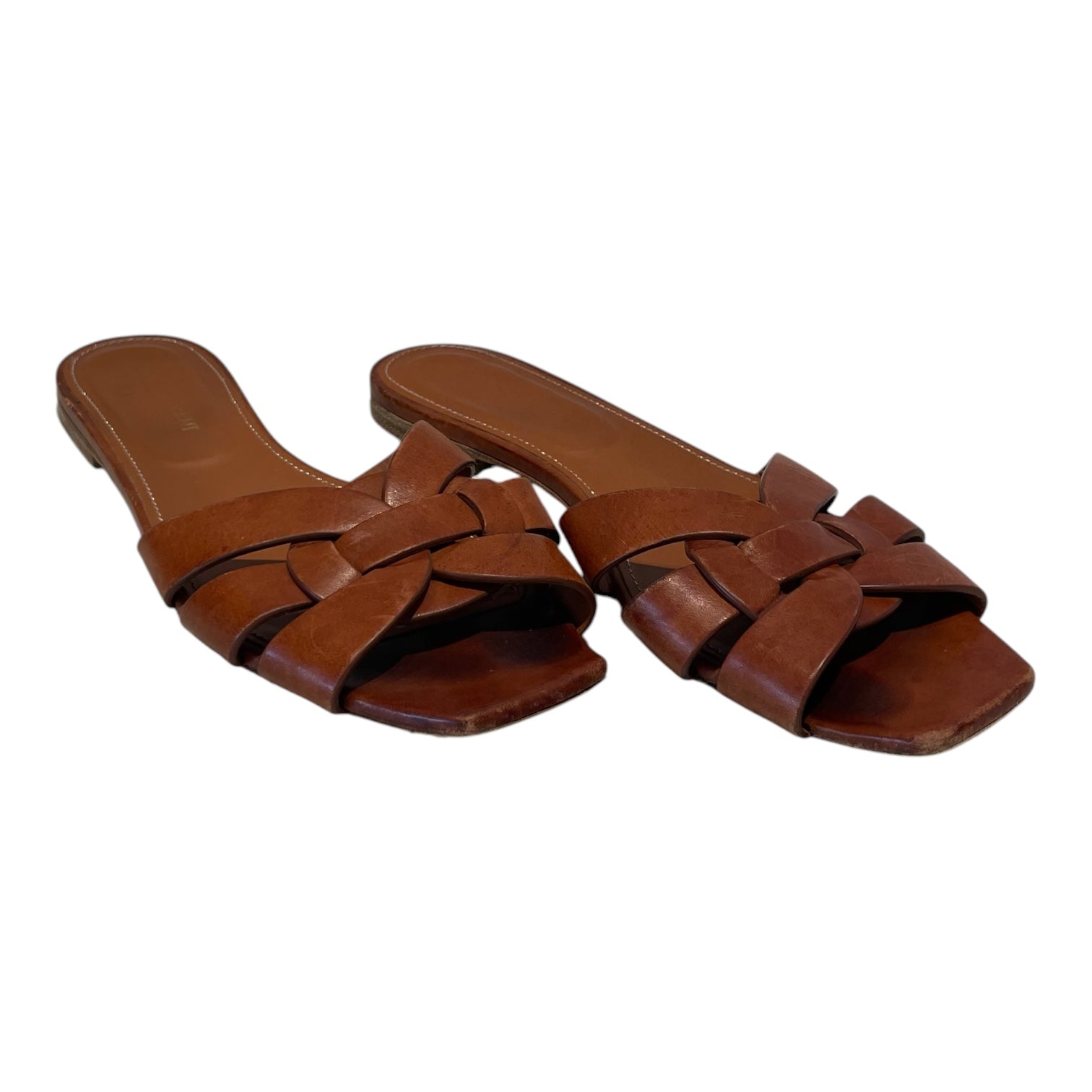 SAINT LAURENT/Sandals/US 7.5/Leather/CML/TRIBUTE NU PIEDS SANDALS view 1