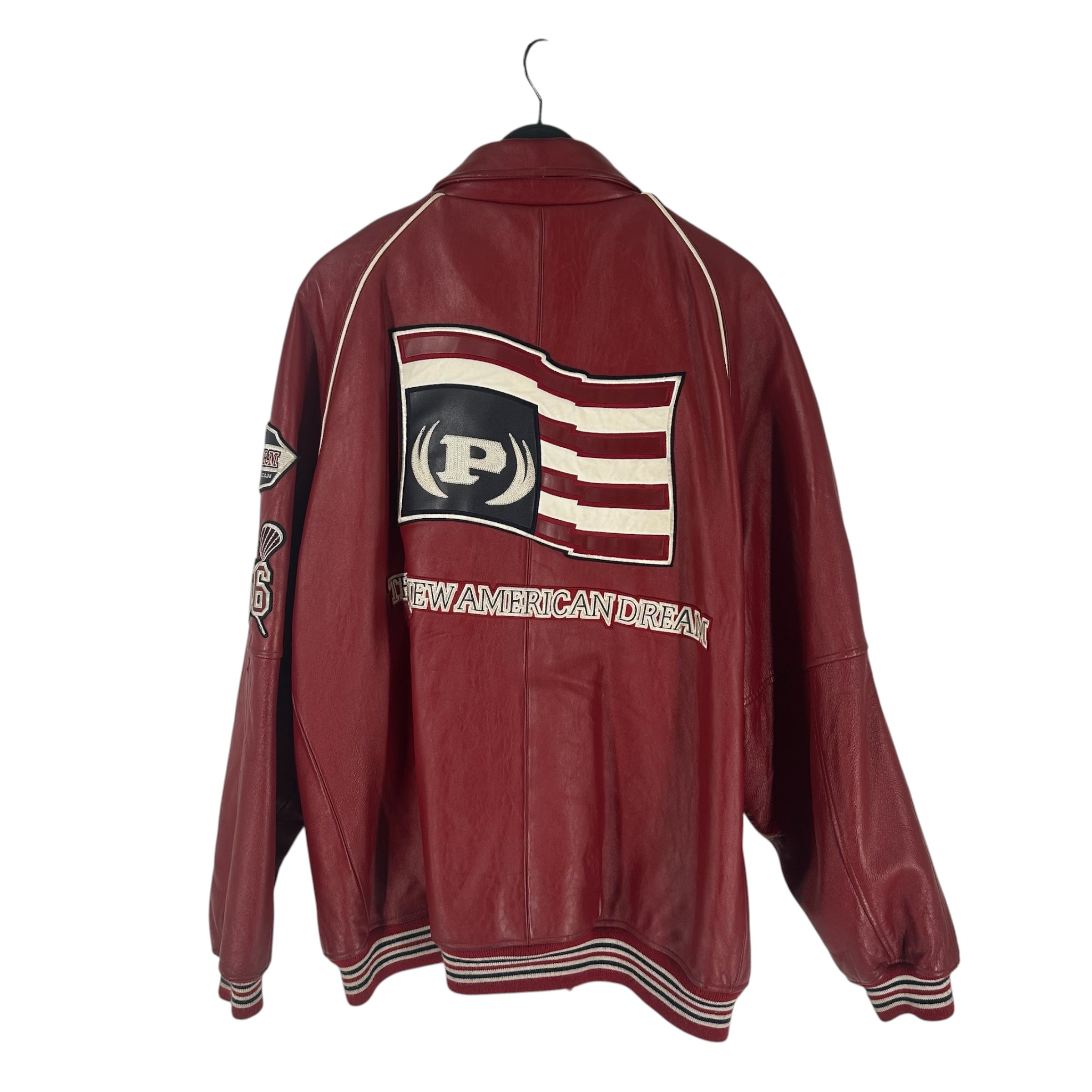PHAT FARM/Baseball Jkt/XXXXL/Leather/RED/ALL CITY view 2