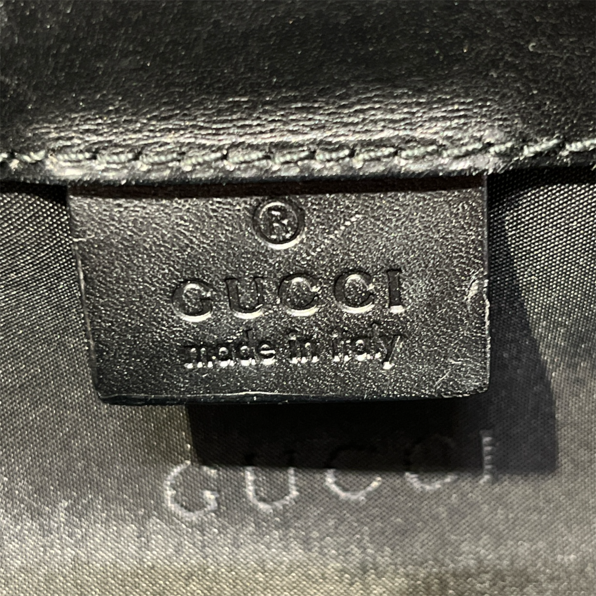 GUCCI/Tote Bag/BLK/ID SLOT, VELCRO INNER POCKET view 5