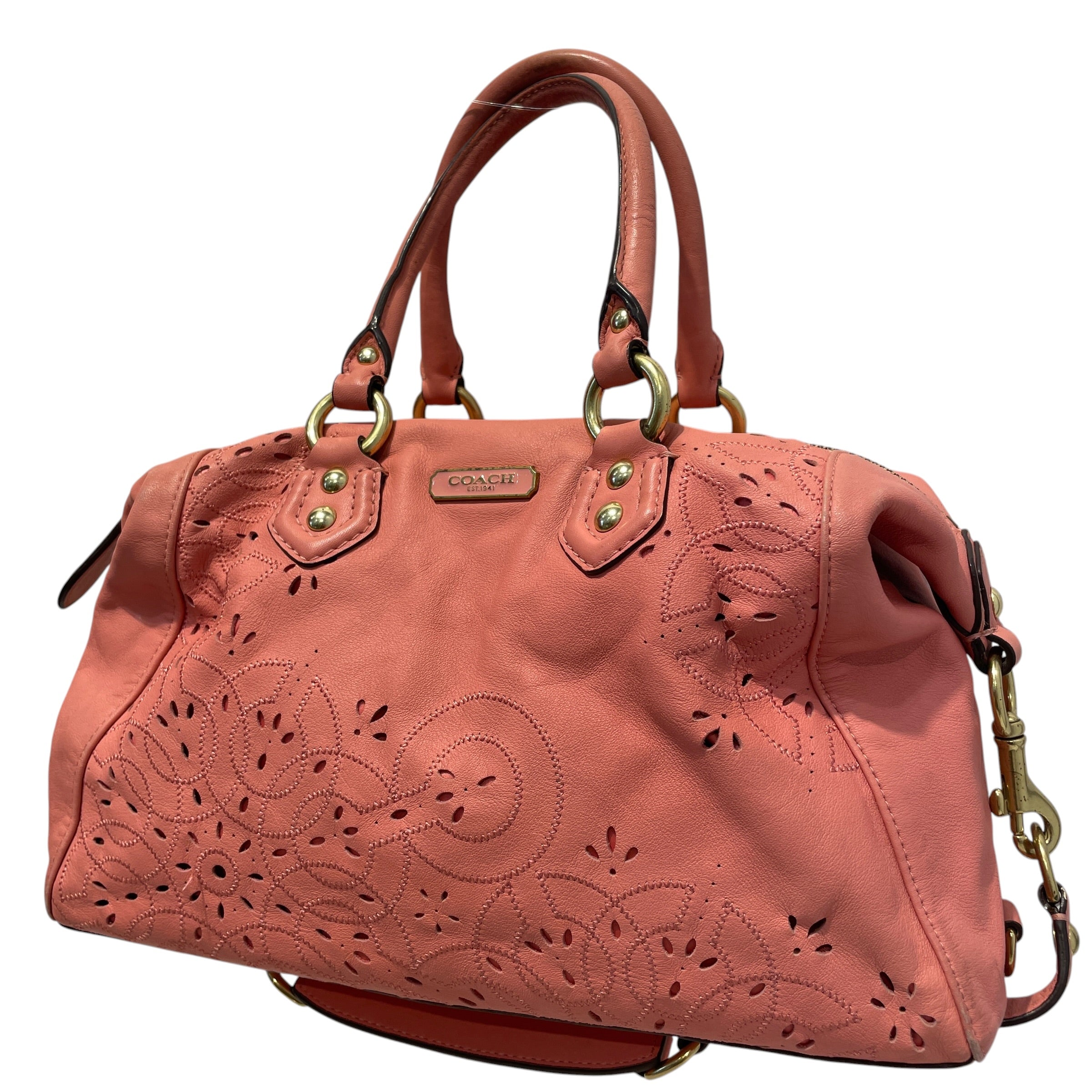 COACH/Hand Bag/Leather/PNK/Ashley Pink Satchel Bag view 3