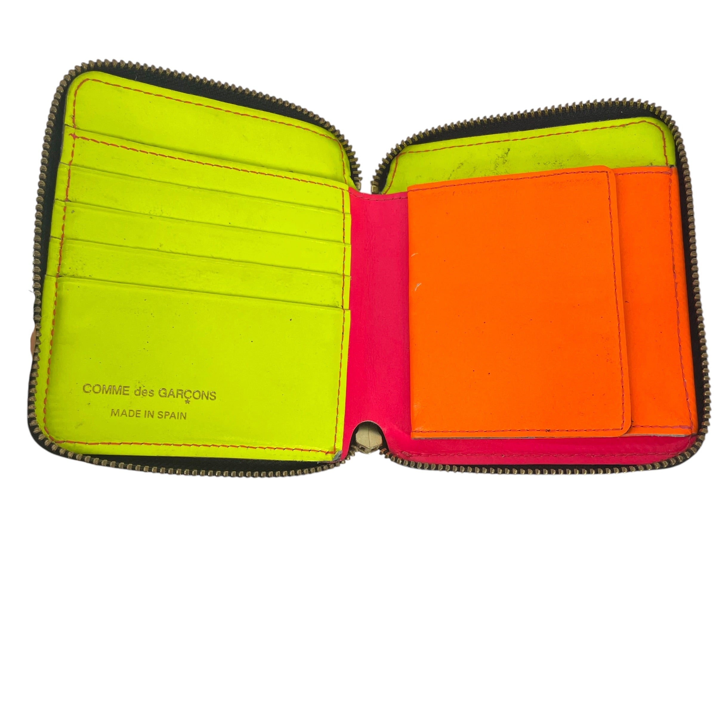 COMME des GARCONS/Bifold Wallet/Leather/PNK/PINK ZIP WALLET view 4