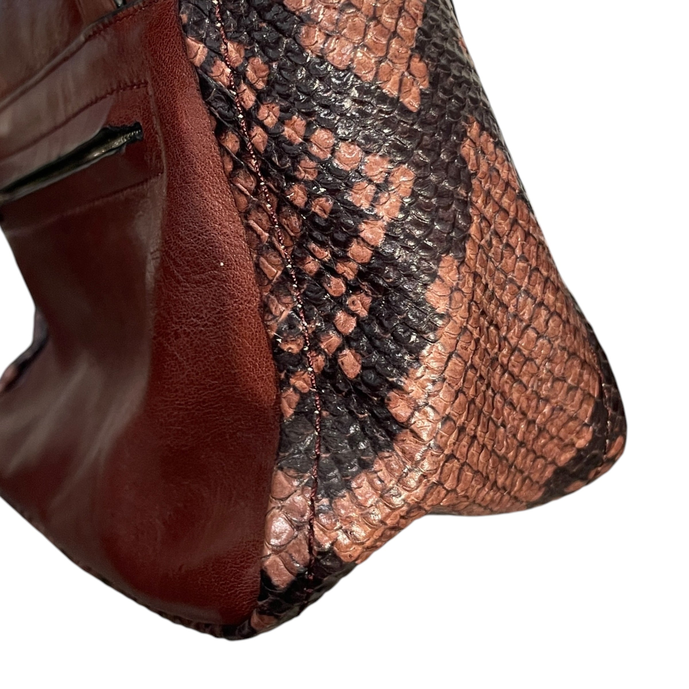 COACH/Bag/Leather/RED/bleecker brooklyn snakskin view 7