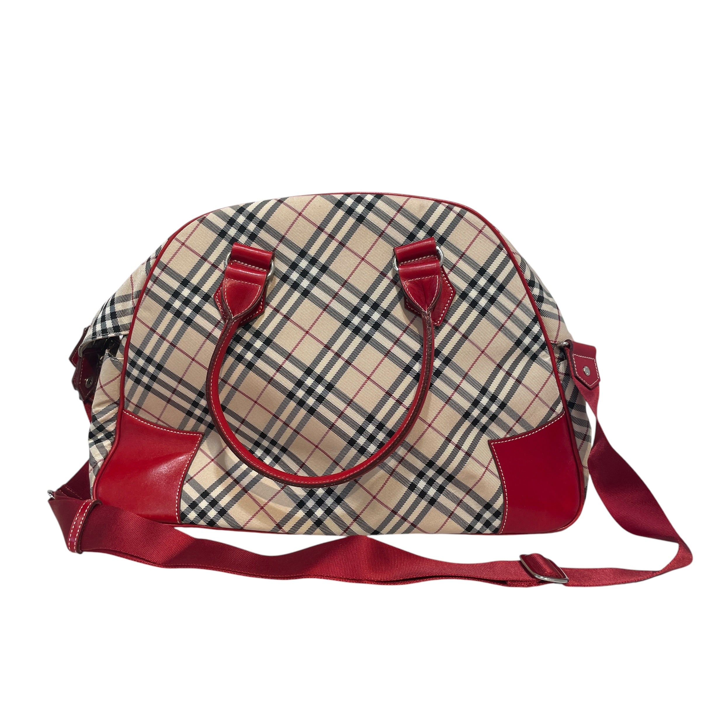 BURBERRY BLUE LABEL/Luggage/Monogram/Cotton/BEG/Large Nova Check Bag view 2