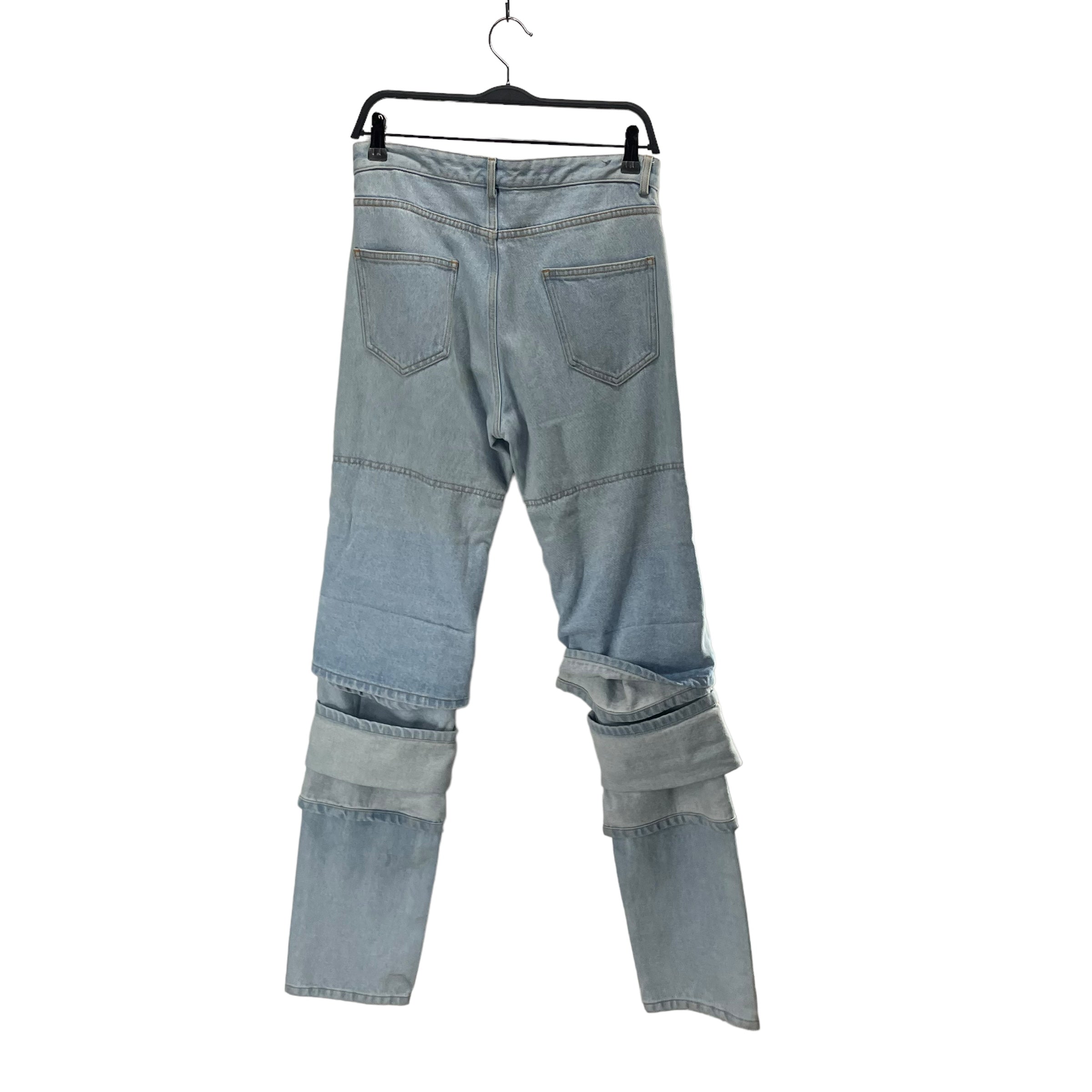 Y/PROJECT/Pants/XS/Denim/BLU/layered view 2
