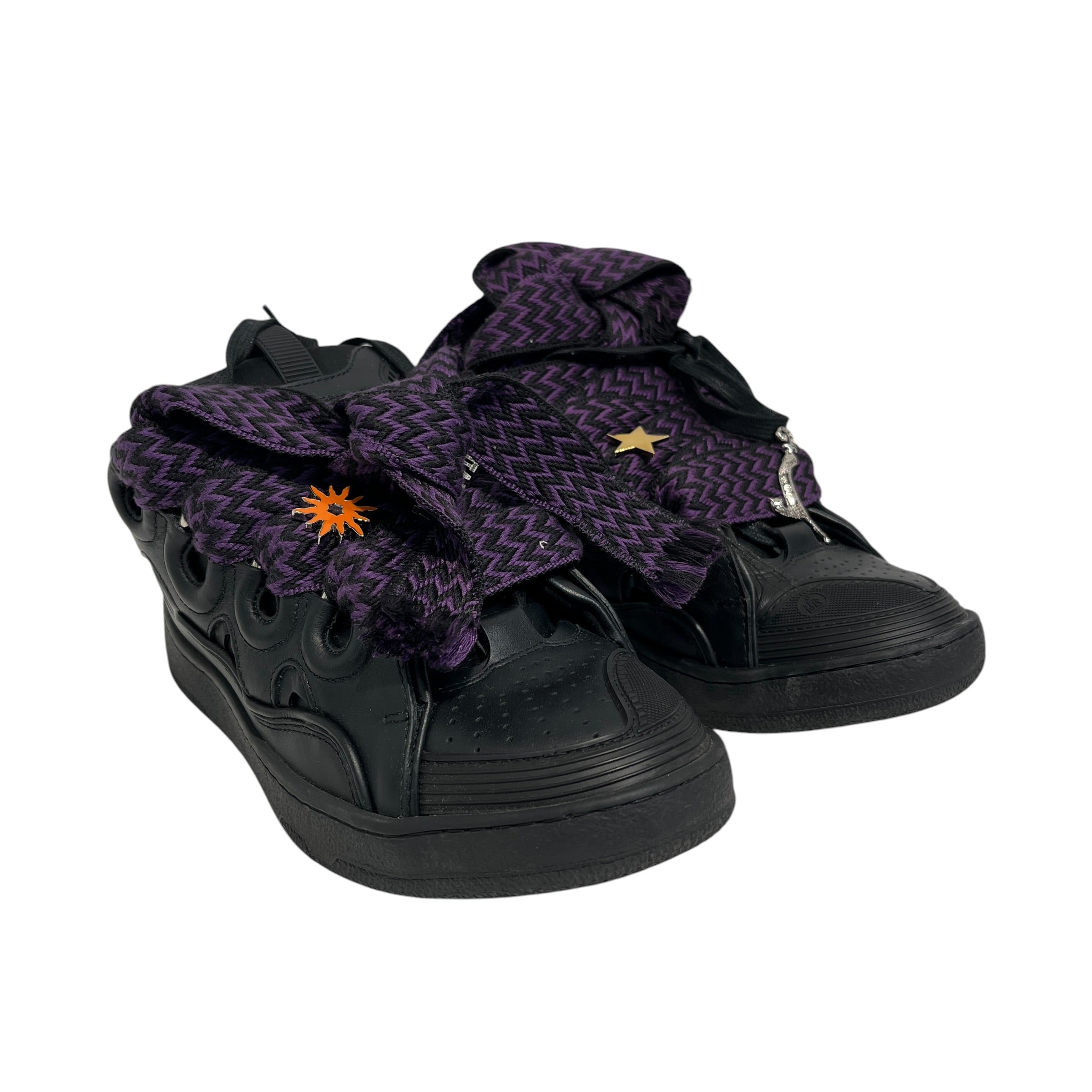 LANVIN/Low-Sneakers/EU 39/Leather/BLK/Future Collab view 1