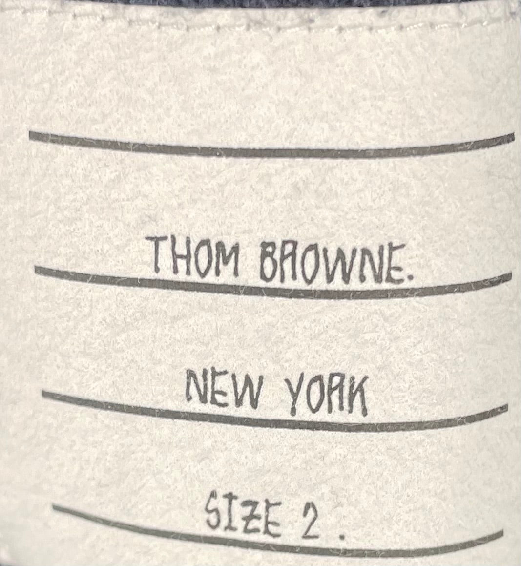 THOM BROWNE. NEW YORK/Sweater/2/Cotton/NVY/TURTLENECK view 5