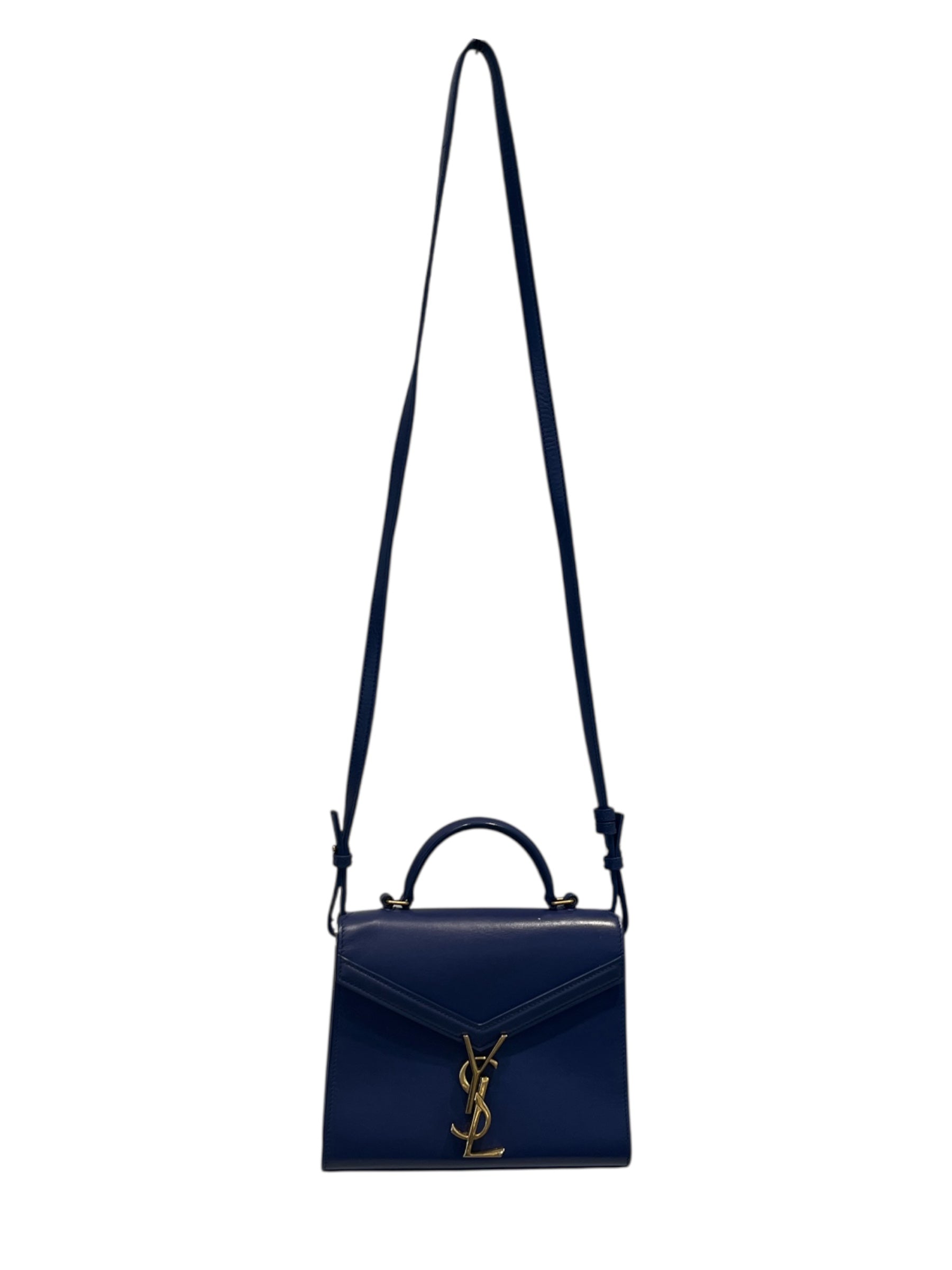 YVES SAINT LAURENT/Cross Body Bag/S/Leather/NVY/TWISTLATCH view 1