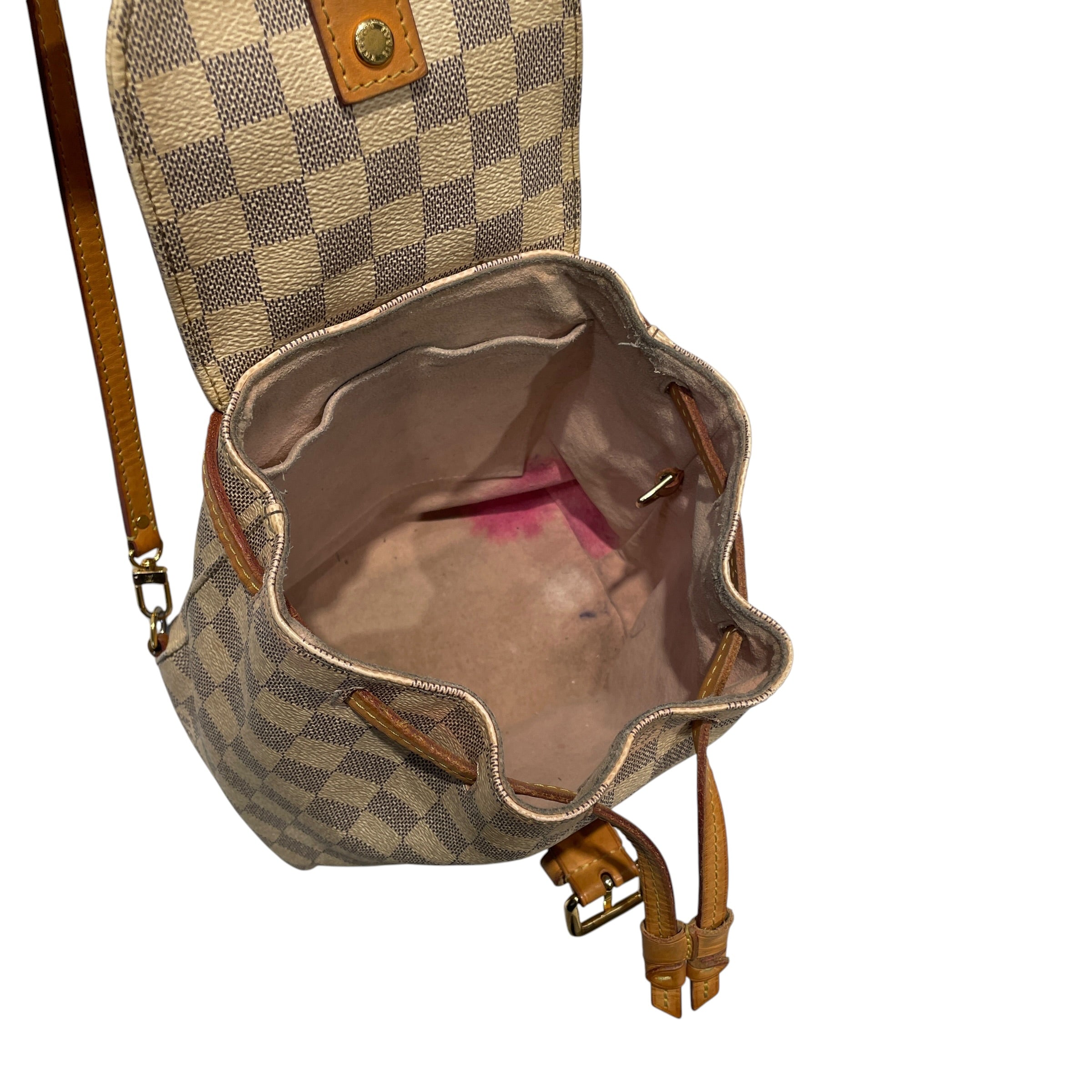 LOUIS VUITTON/Backpack/Hombre Check/CRM/DAMIER AZUR SPERONE BB view 13