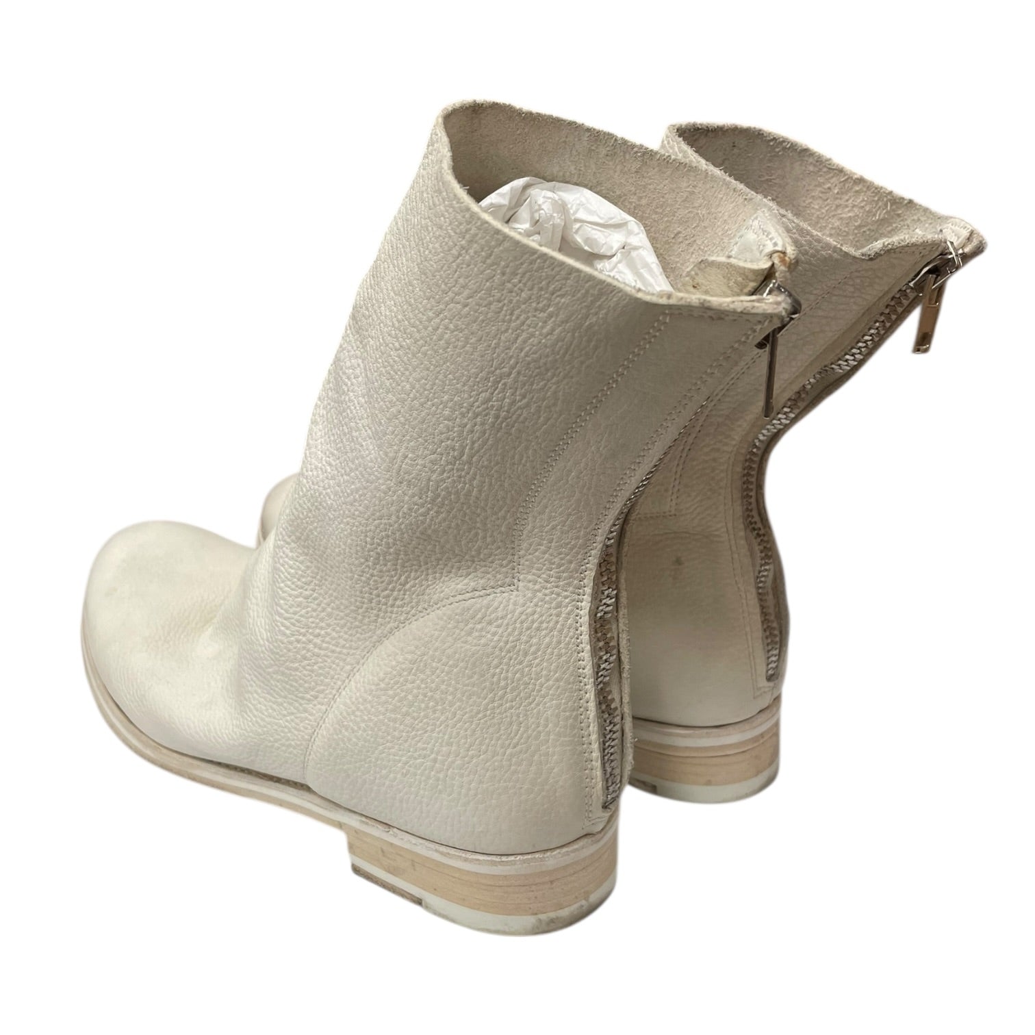 THE LAST CONSPIRACY/Booties/US 9/Leather/WHT/ZIPPER/GOODYEAR SOLE view 2