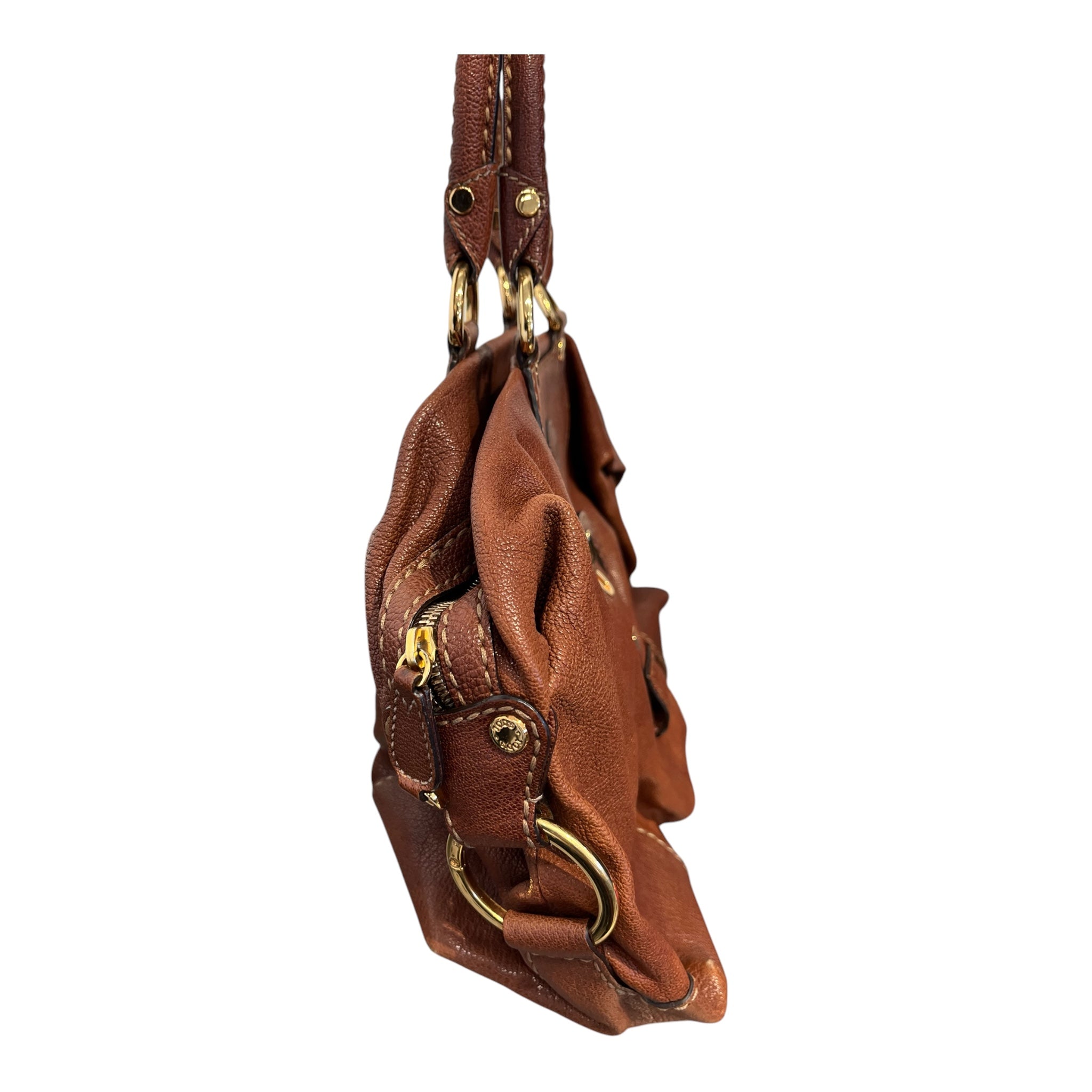 TOD'S/Hand Bag/Leather/BRW/Big Front Buckle view 3