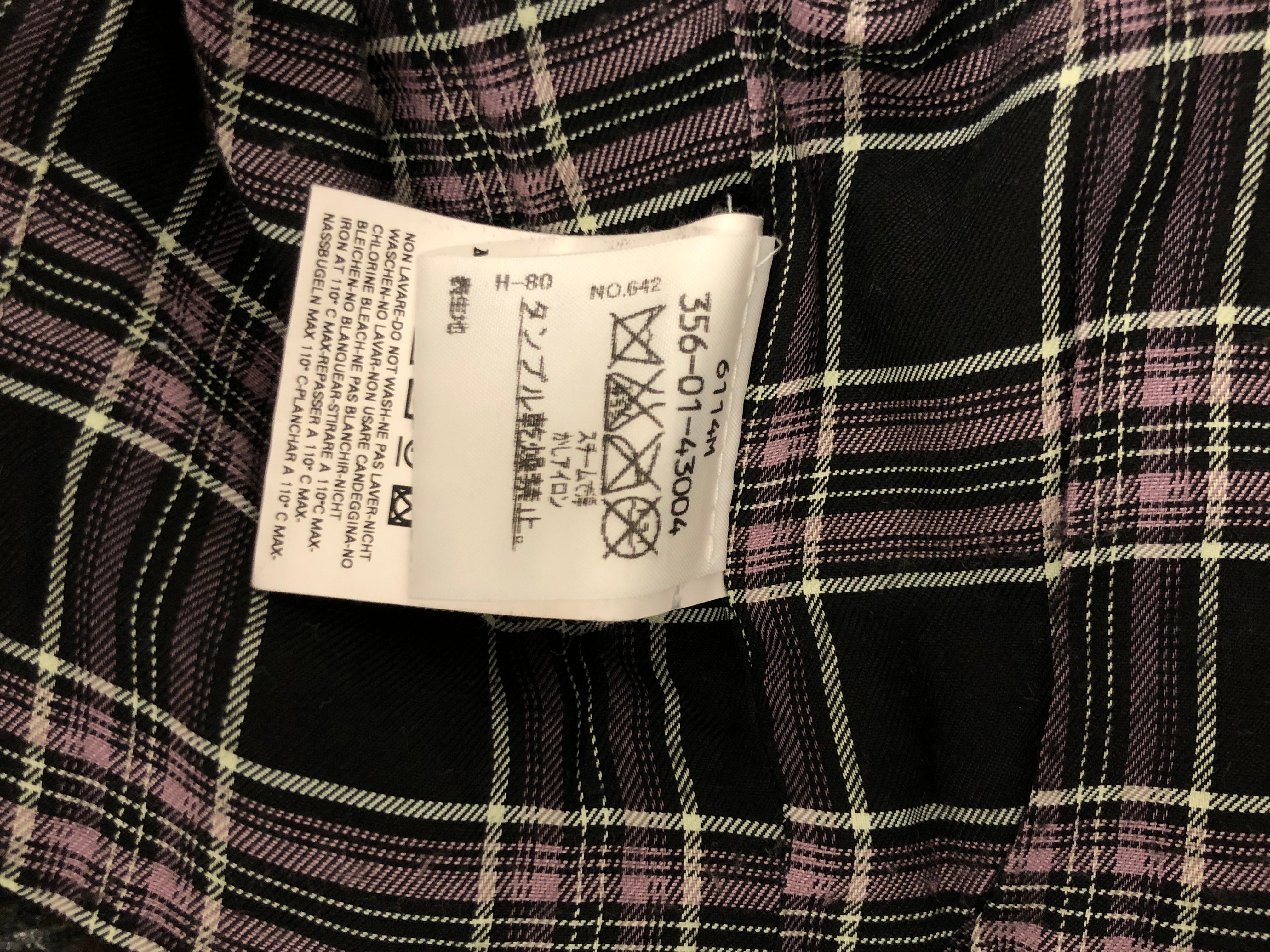 Vivienne Westwood RED LABEL/Tailored Jkt/40/Plaid/Wool/BLK/ view 5