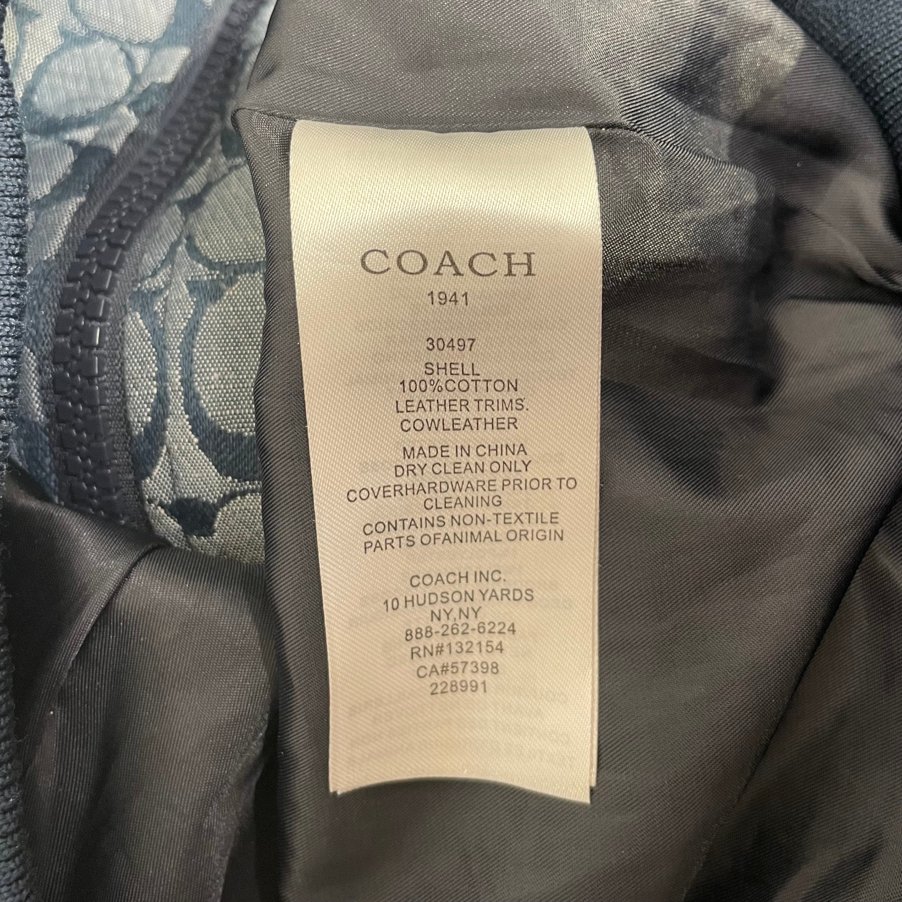 COACH/Denim Jkt/4/All Over Print/Cotton/BLU/ view 4