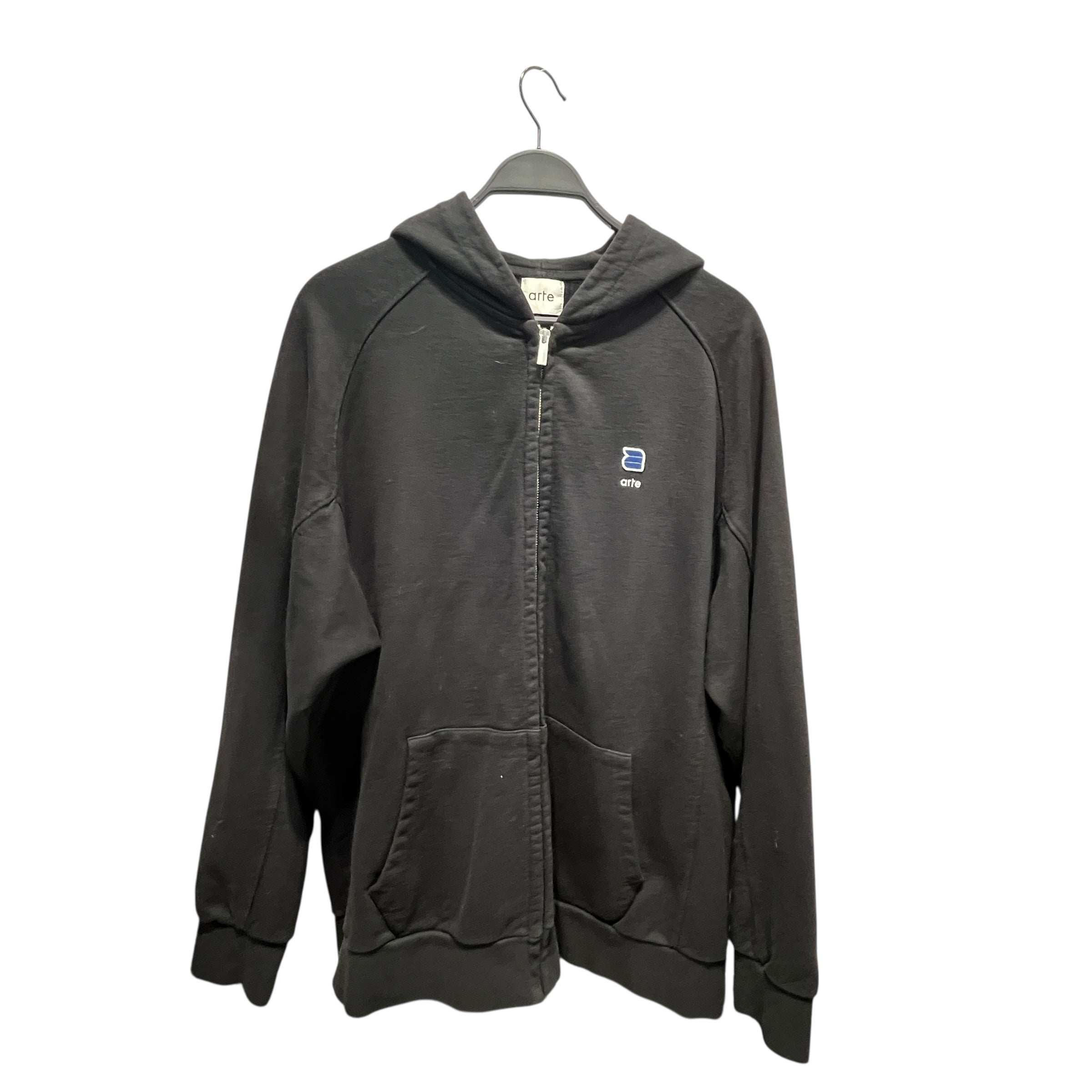 ARTE/Zip Up Hoodie/XXL/Cotton/BLK/Layered/ARTE ZIP UP SMALL LOGO view 1