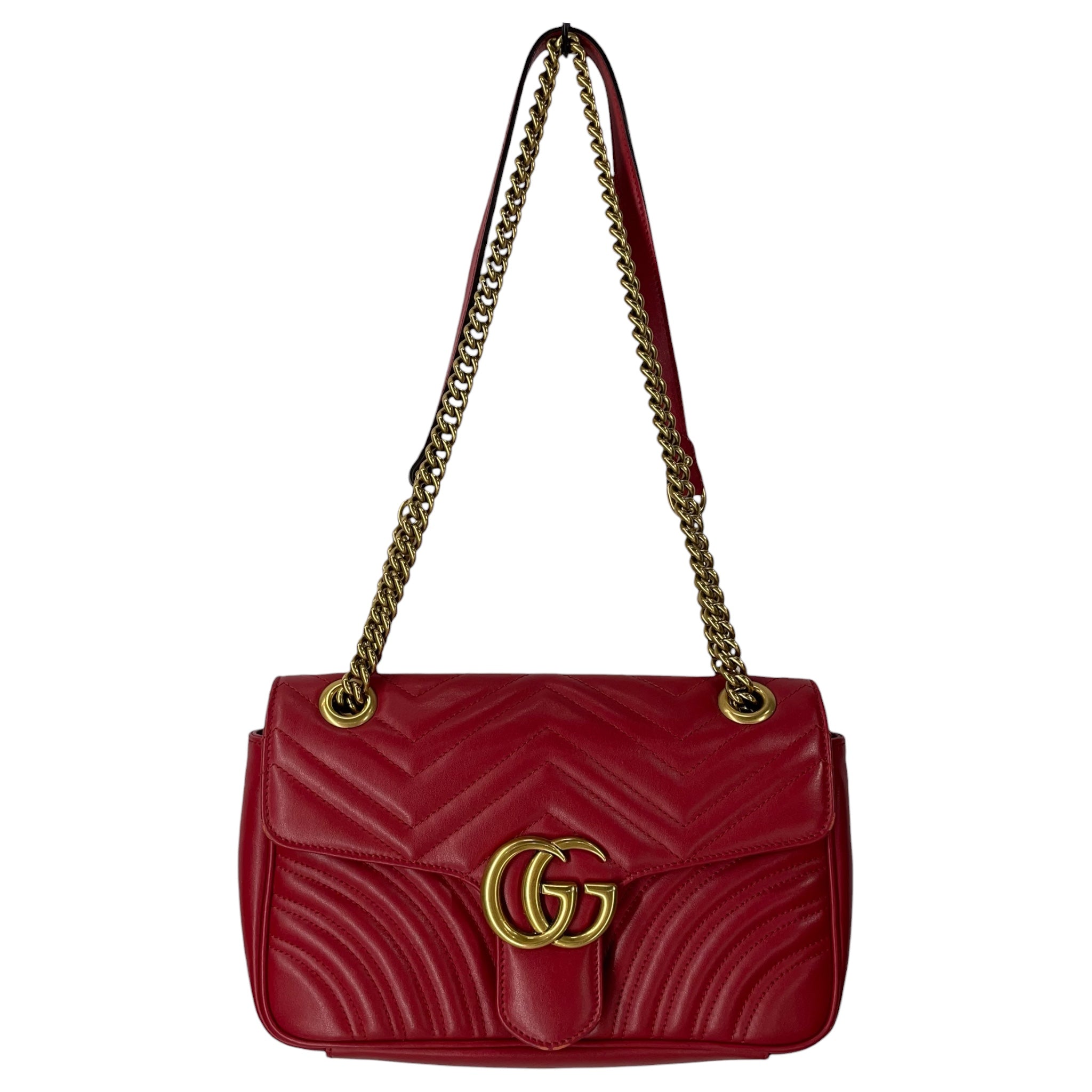 GUCCI/Bag/Leather/RED/MARMONT MATELASSE SHOULDER view 1