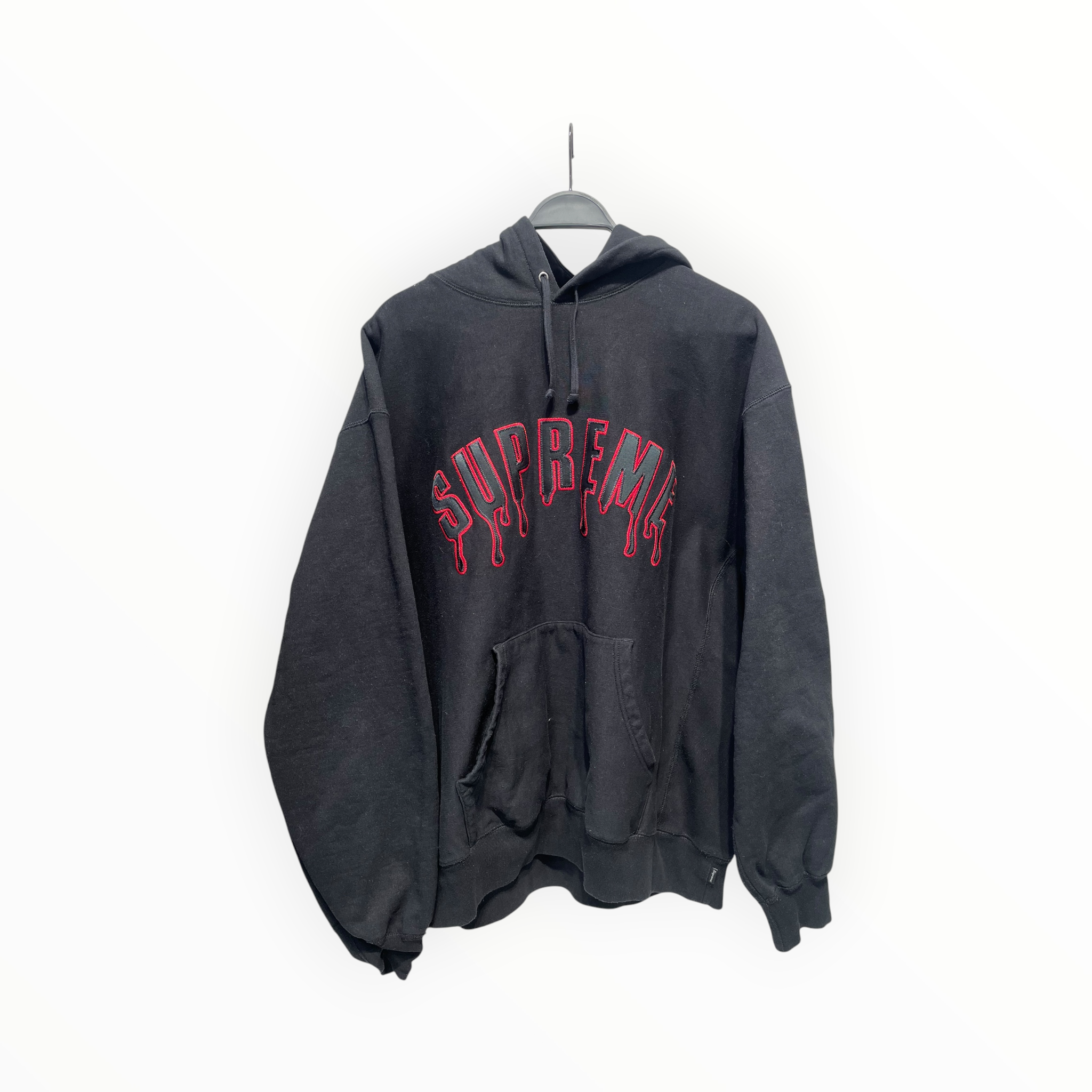 Supreme/Hoodie/XL/Cotton/BLK/Ghostface Red Drip view 1