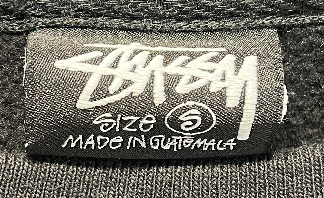 STUSSY/Sweatshirt/S/Graphic/Cotton/BLK/honolulu crewneck view 4