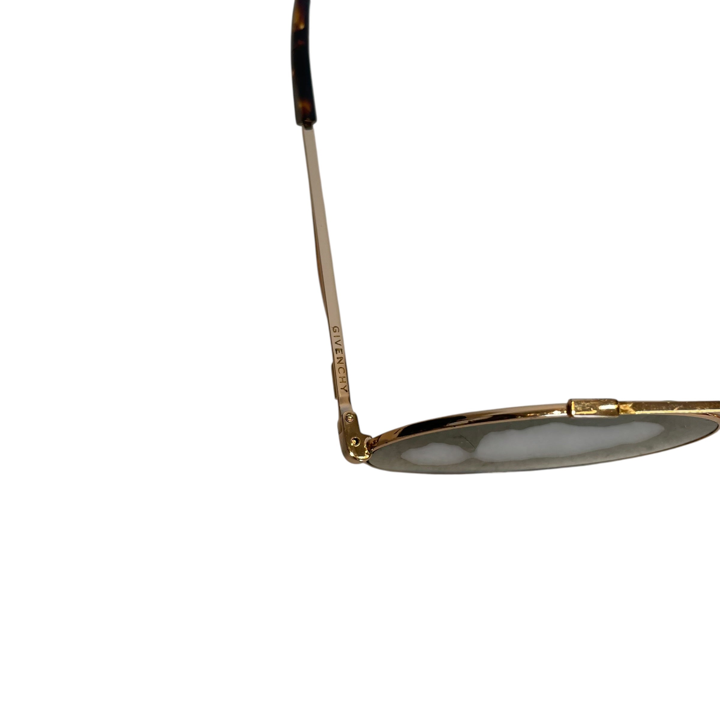 GIVENCHY/Sunglasses/Tortoiseshell Pattern/GLD/ROUND GREEN/BROW BAR view 3