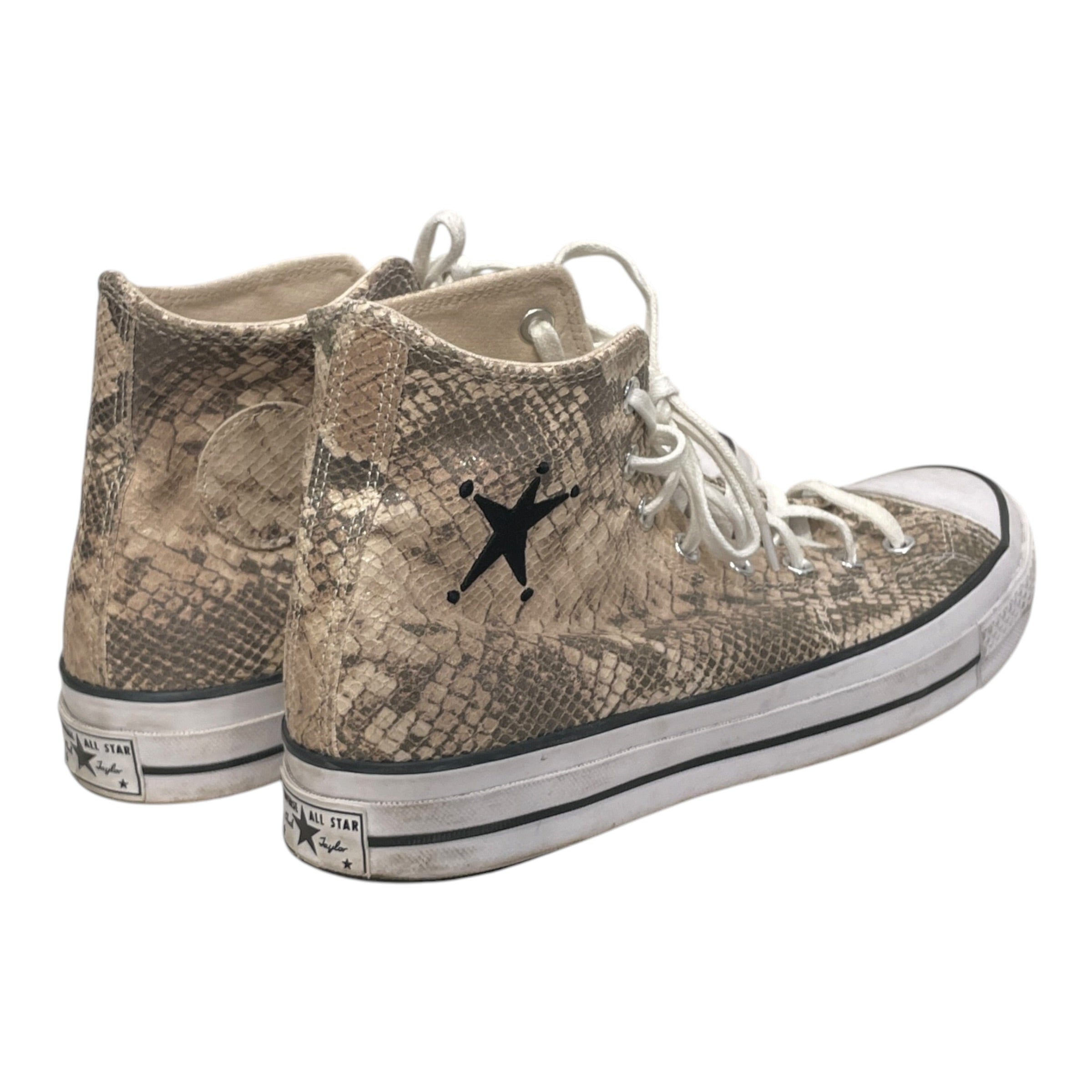 CONVERSE/STUSSY/Hi-Sneakers/US 11.5/Animal Pattern/Cotton/GRN/SNAKE PATTERN A11674C view 2