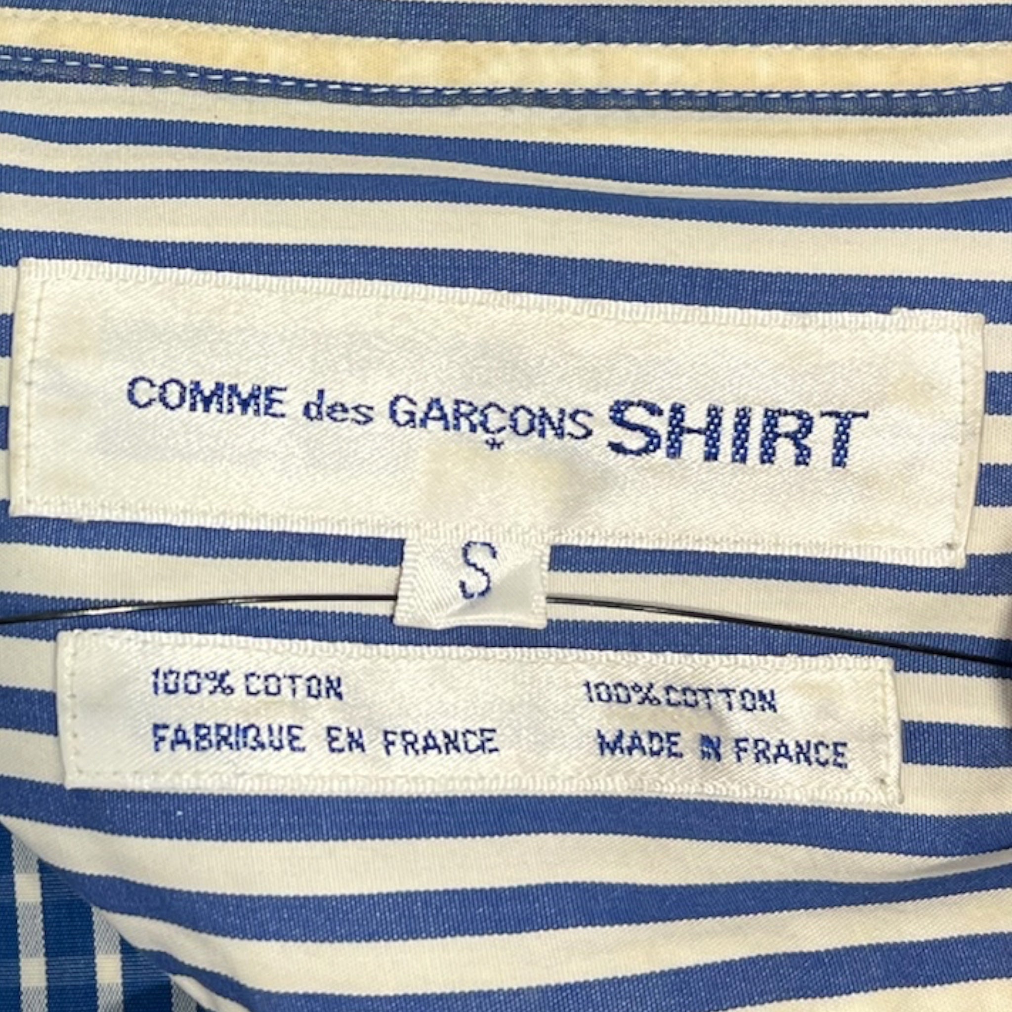 COMME des GARCONS SHIRT/LS Shirt/S/Cotton/BLU/All Over Print/bam bam bam guys in cars view 3