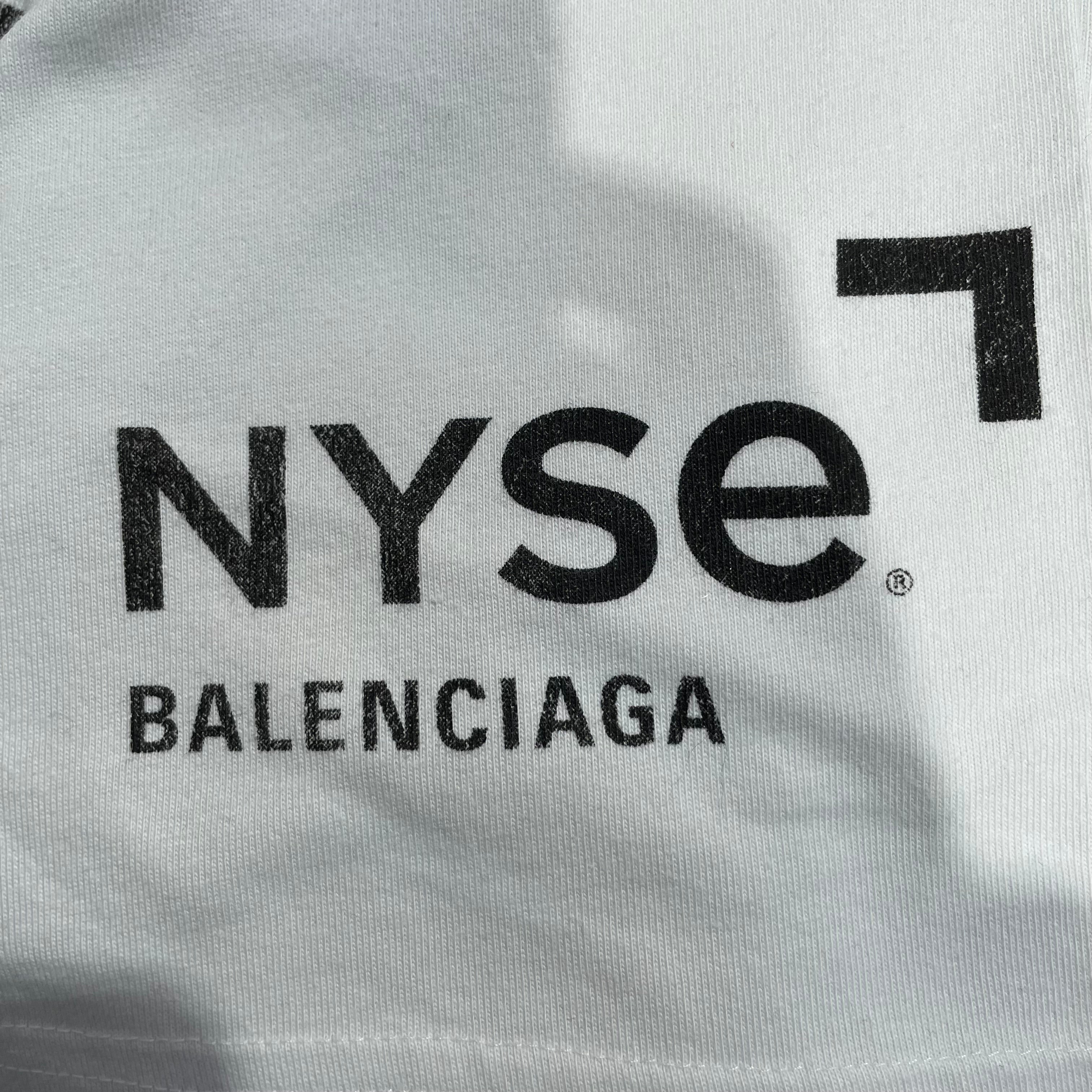 BALENCIAGA/T-Shirt/5/Cotton/CRM/2022 NYSE view 3