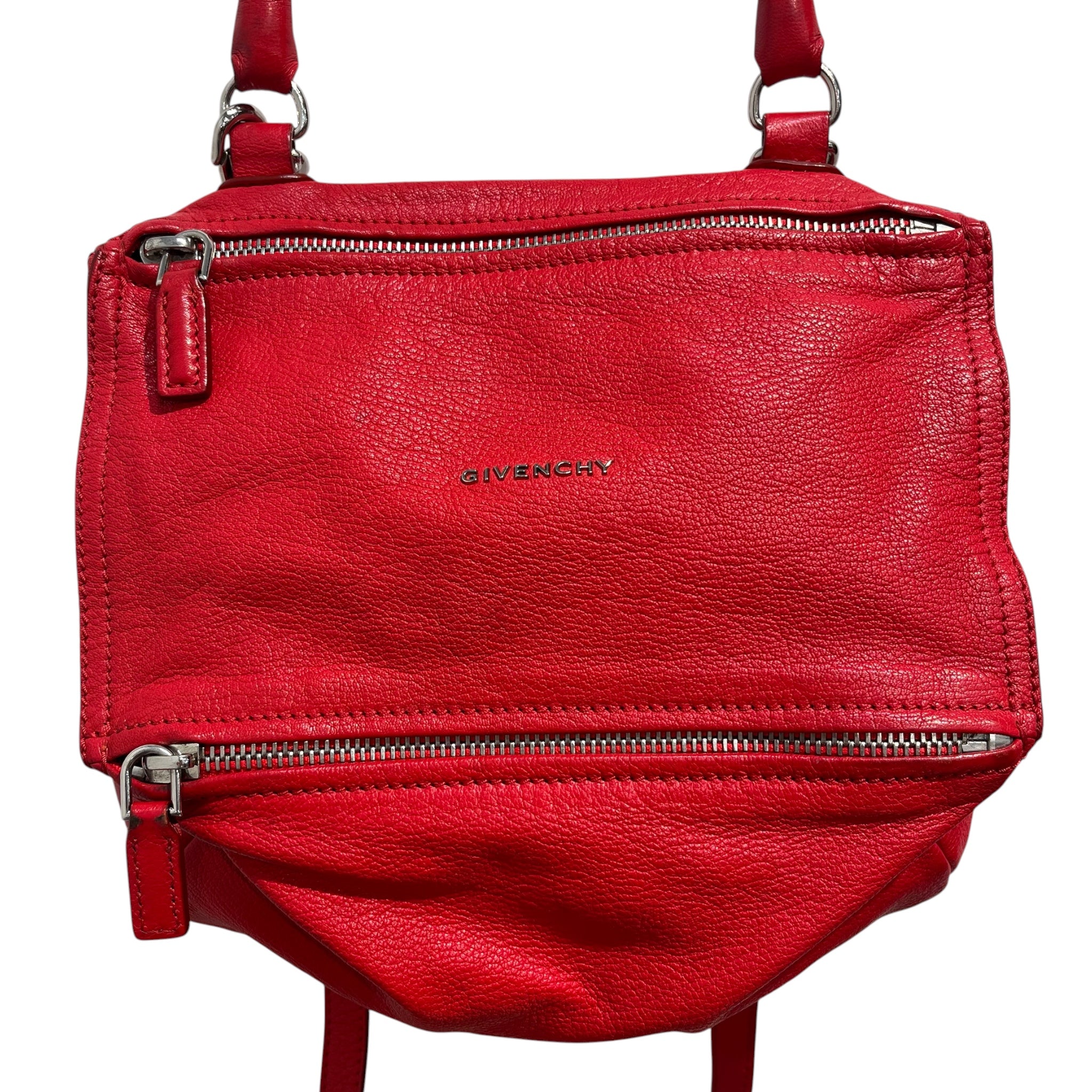 GIVENCHY/Cross Body Bag/Leather/RED/top handle efg0155 view 1