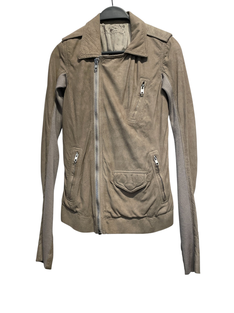 Rick Owens/Tailored Jkt/4/Leather/KHK/BIKER JACKET
