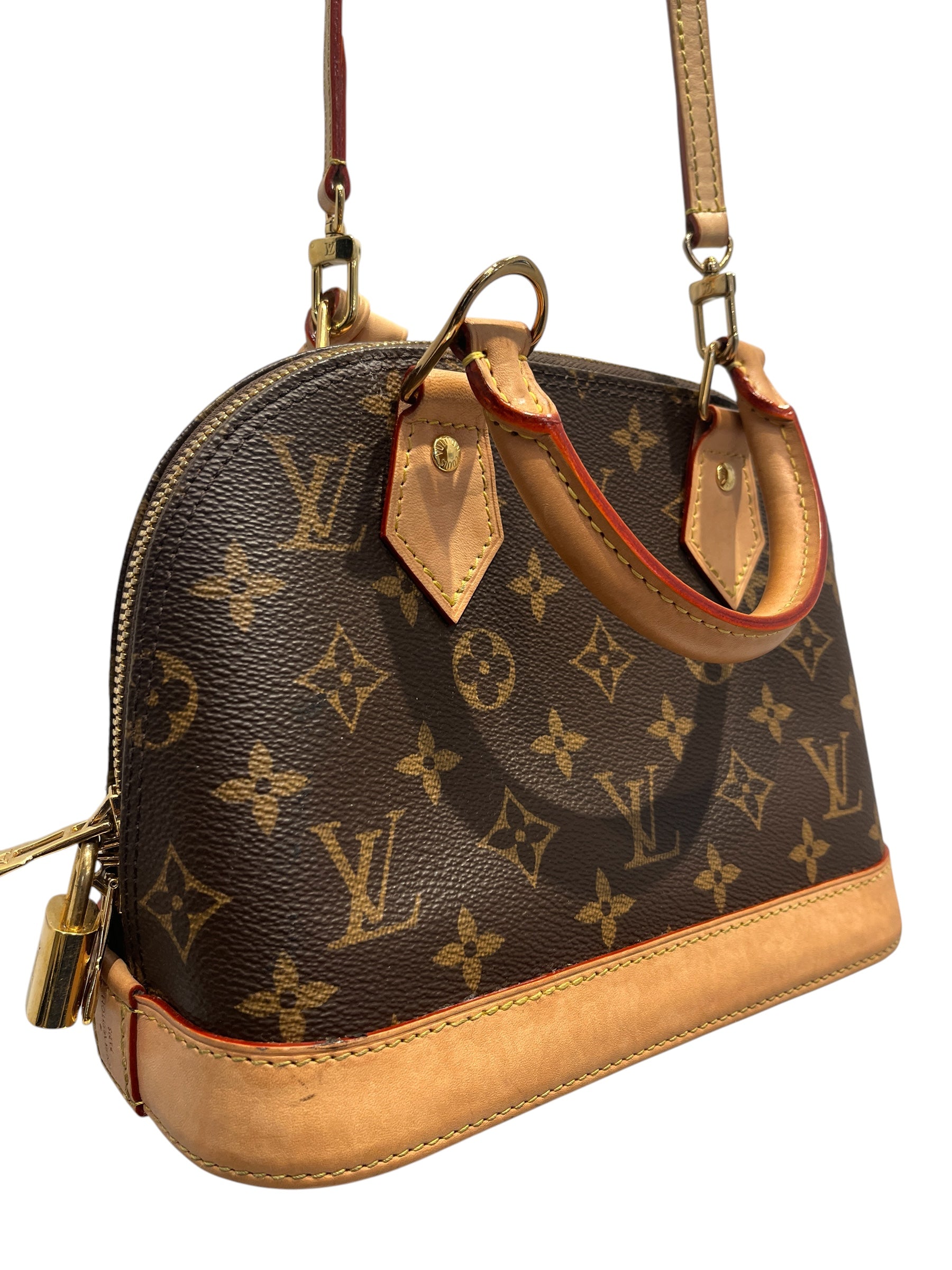 LOUIS VUITTON/Cross Body Bag/All Over Print/Leather/BRW/Alma BB Crossbody view 5