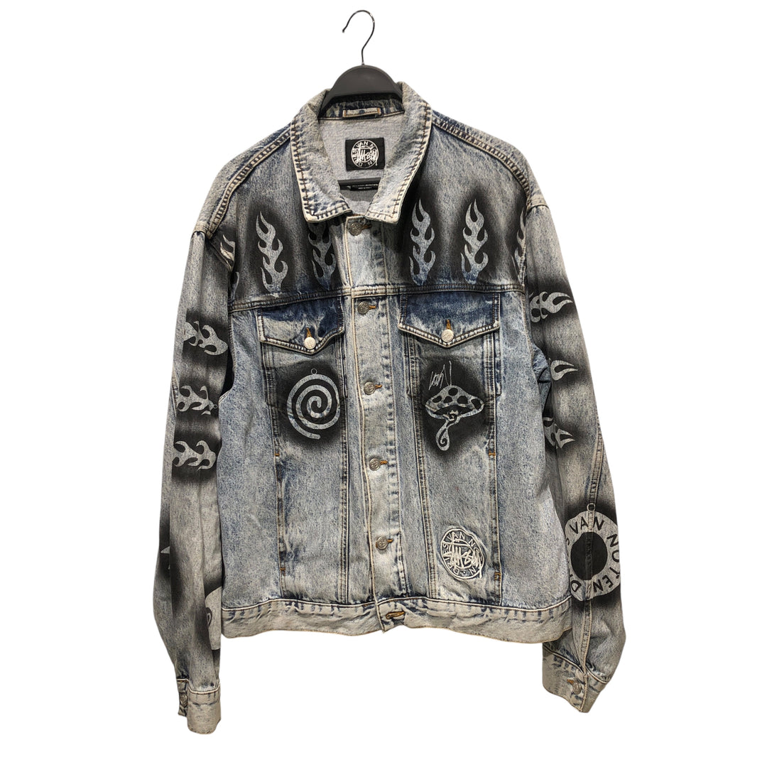 DRIES VAN NOTEN/STUSSY/Denim Jkt/XL/Denim/BLU/All Over Print/ – 2nd STREET  USA