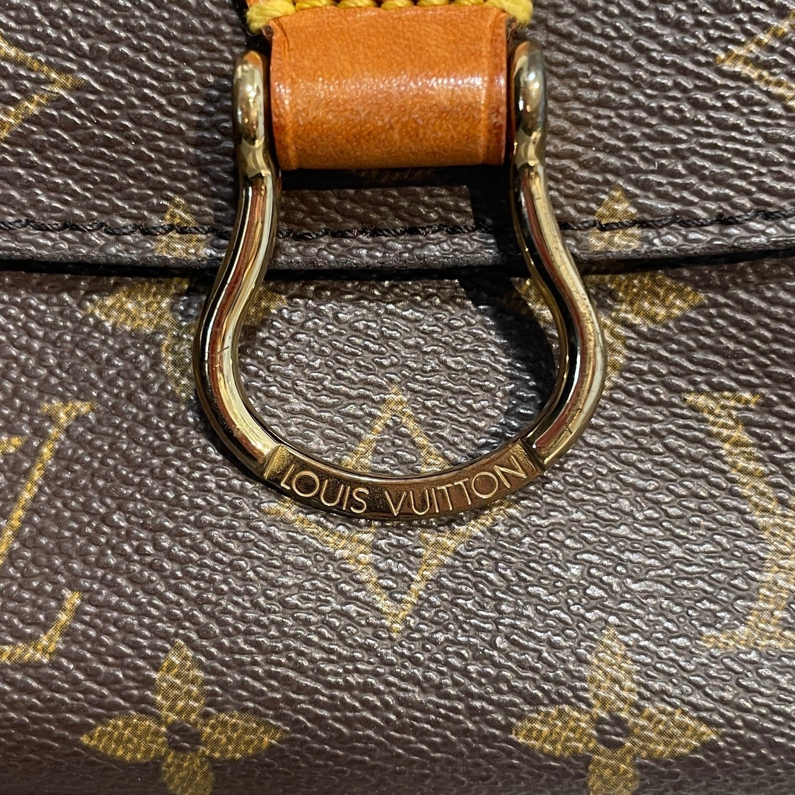 LOUIS VUITTON/Cross Body Bag/Monogram/Leather/BRW/Dauphine MM Gold-Tone LV Lock view 6