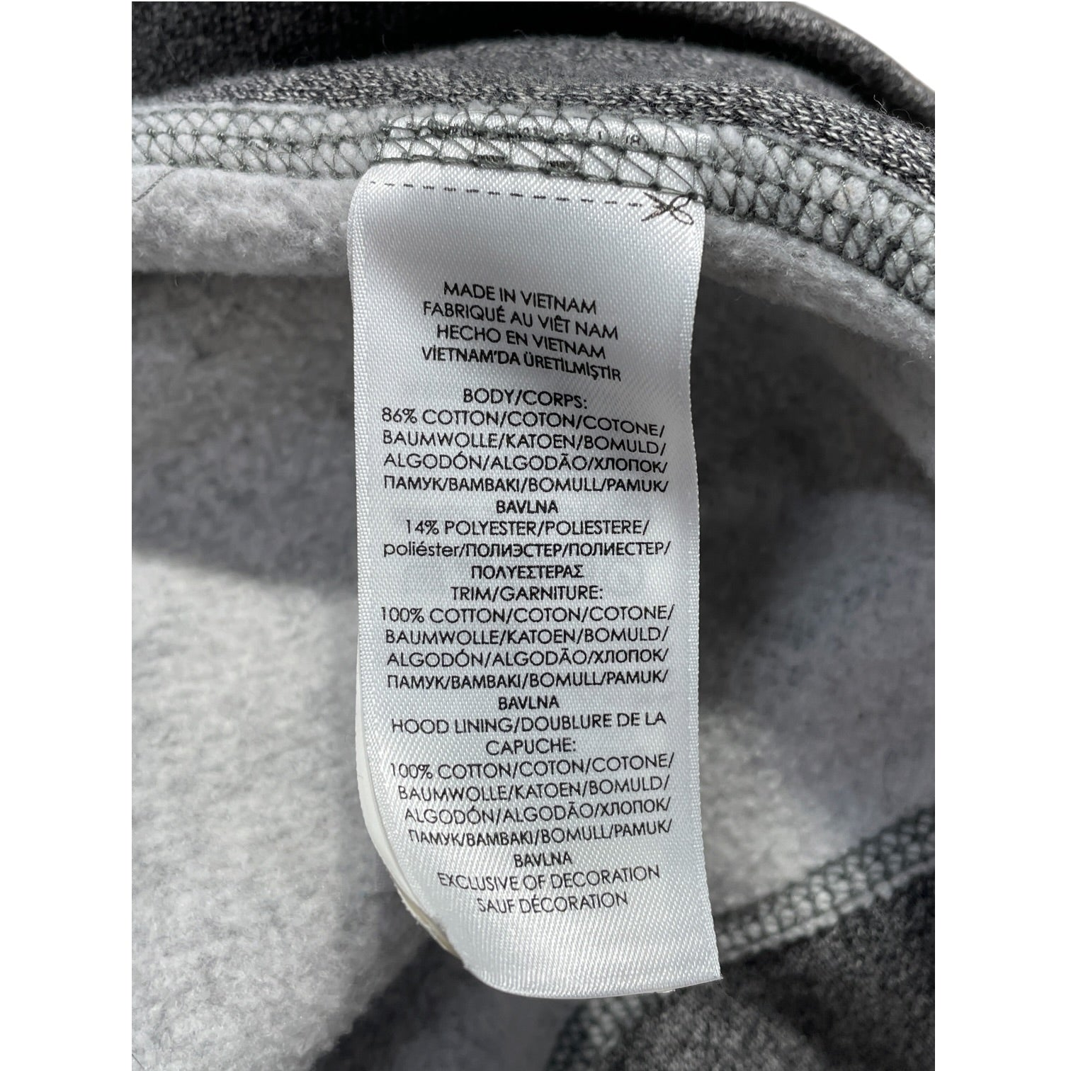 POLO RALPH LAUREN/Hoodie/L/Cotton/GRY/Black Pony White Drawstrings view 4
