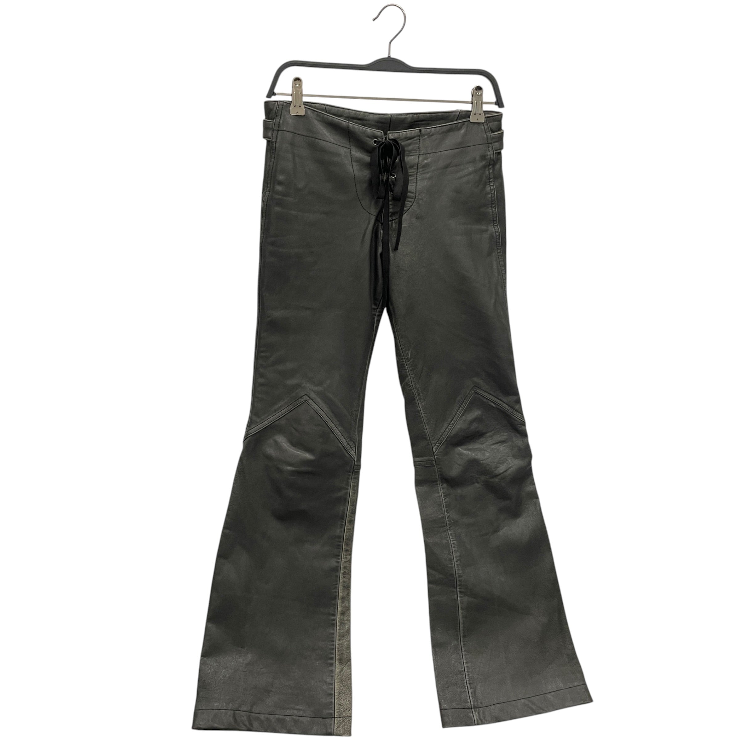 DIESEL/Bottoms/28/Leather/BLK/LEATHER FLARE CORSET CLOSURE view 1