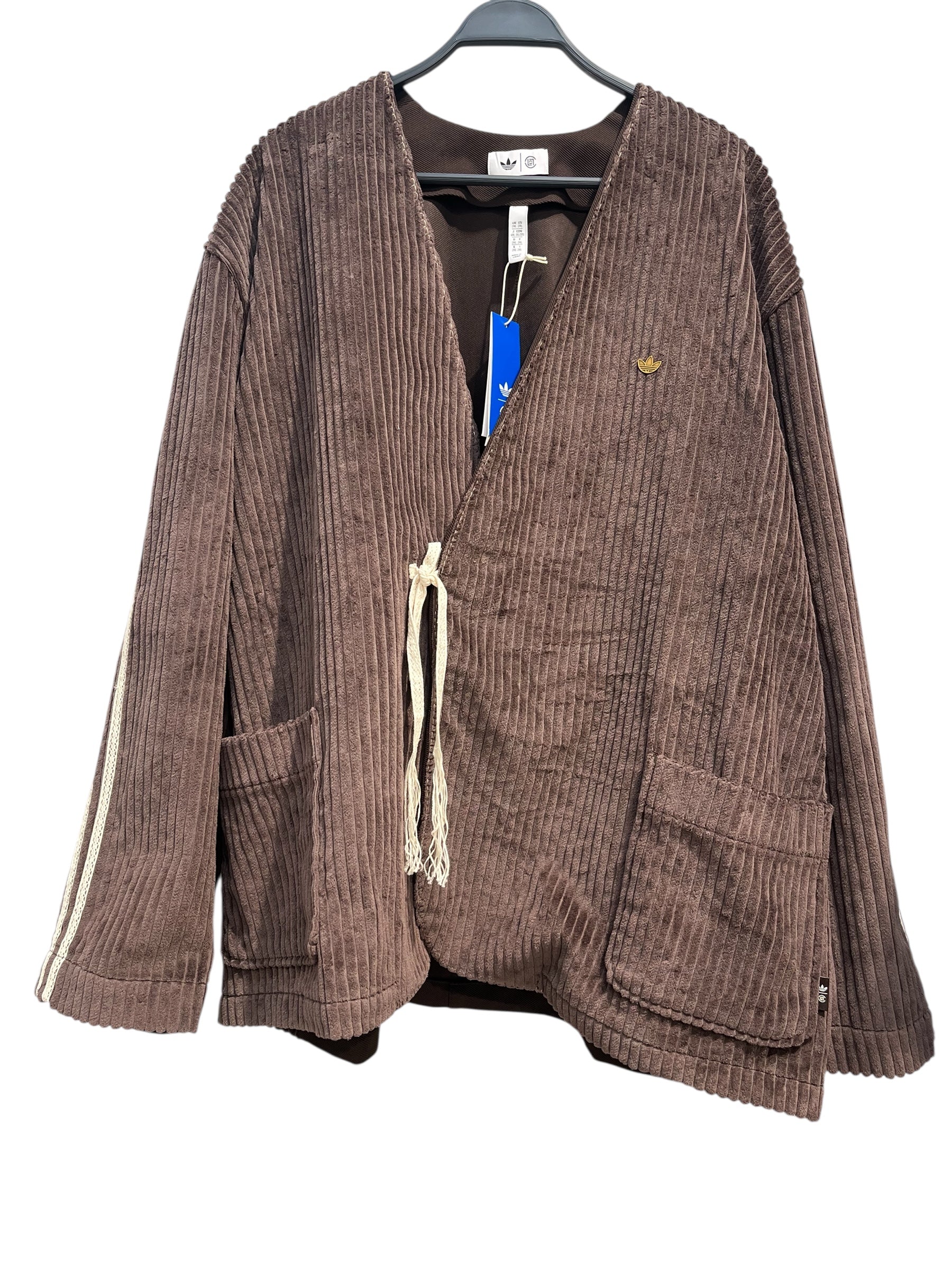 adidas/CLOT(CLOTAPPAREL)/Jacket/XXL/Cotton/BRW/LACE DETAIL/ CROSS TIE view 1