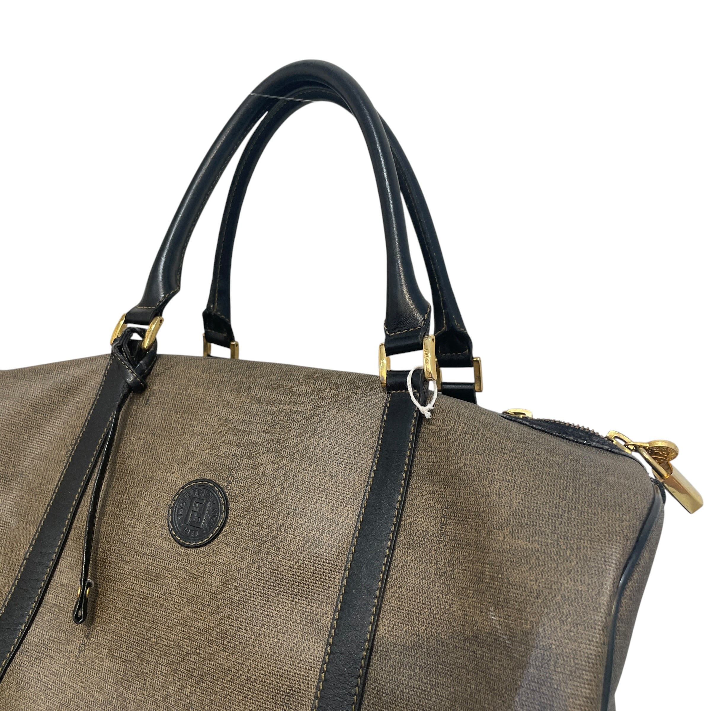 FENDI/Luggage/Leather/BRW/Travel Duffle view 3
