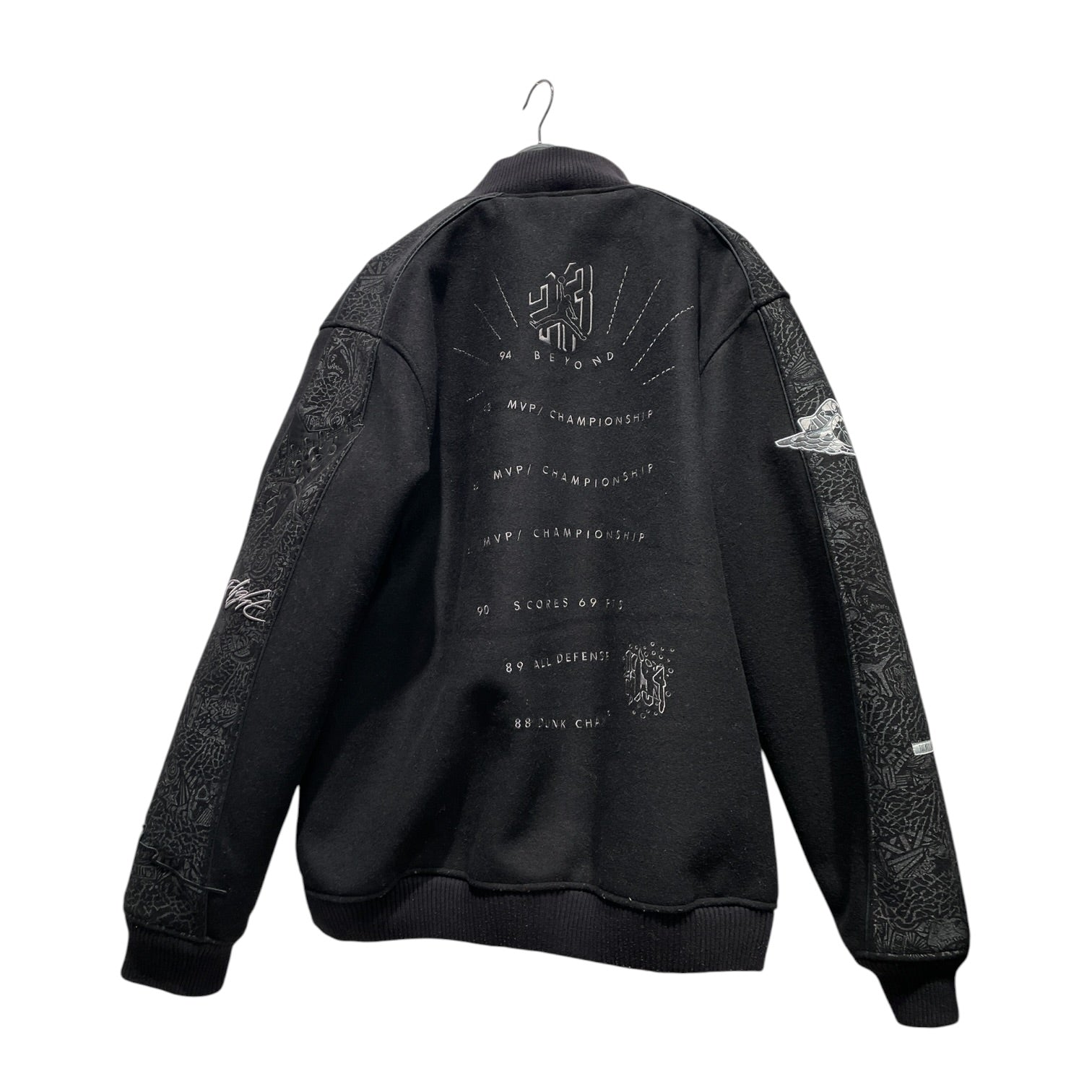 JORDAN BRAND/Baseball Jkt/XL/Cotton/BLK/Black Reversable Champ Jacket view 2