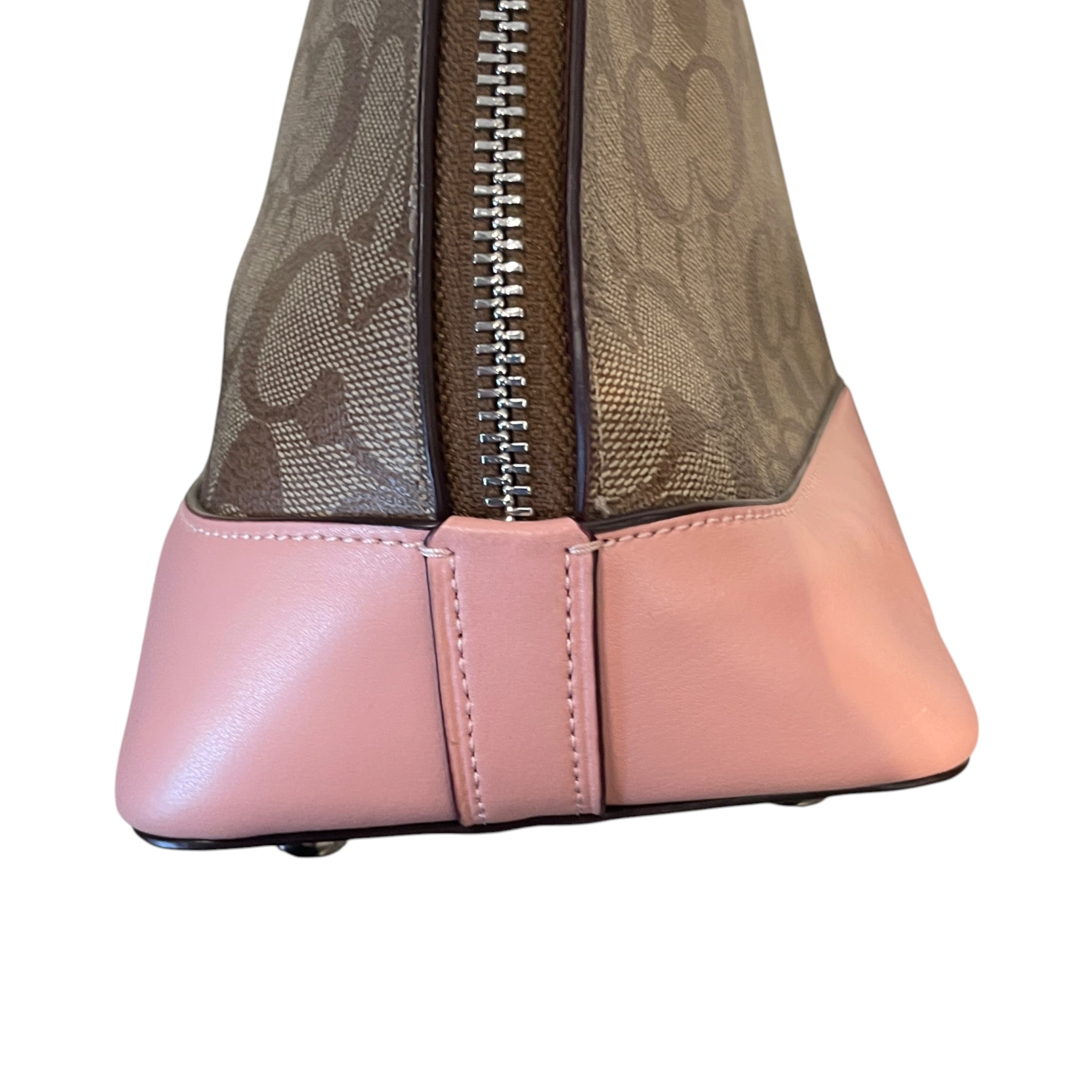 COACH/Hand Bag/Monogram/Leather/BRW/PINK TRIM/TOP HANDLE/SIERRA view 4