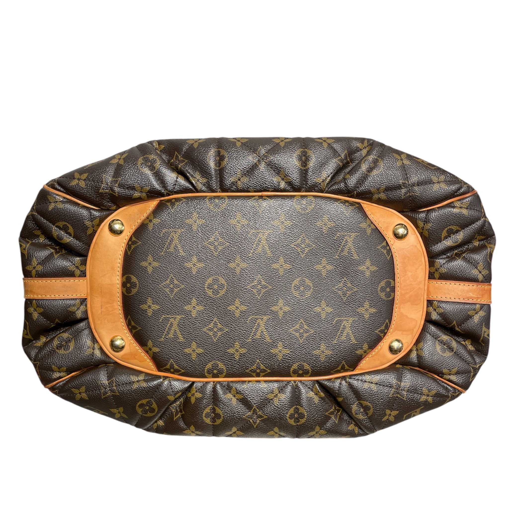 LOUIS VUITTON/Hand Bag/Monogram/Leather/BRW/QUILTED BOWLING BAG view 3