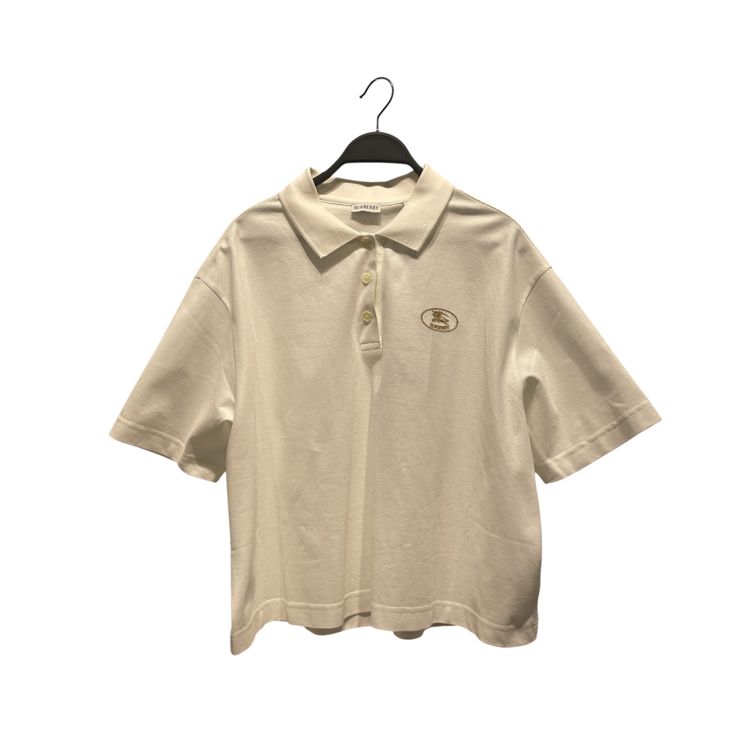 BURBERRY/SS Shirt/XL/Cotton/WHT/BURBERRY WHITE POLO view 1