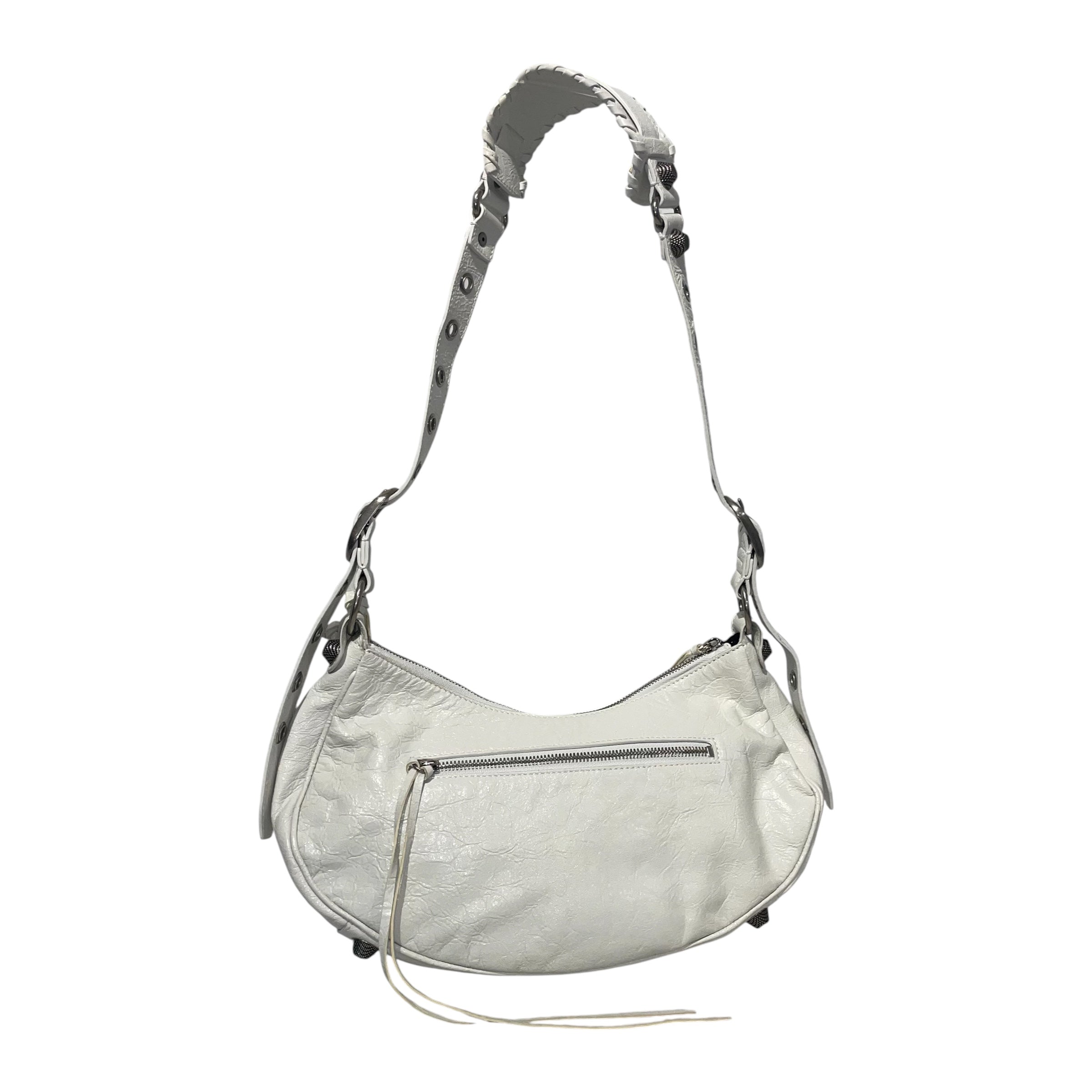 BALENCIAGA/Cross Body Bag/Leather/WHT/balenciaga cagole view 2