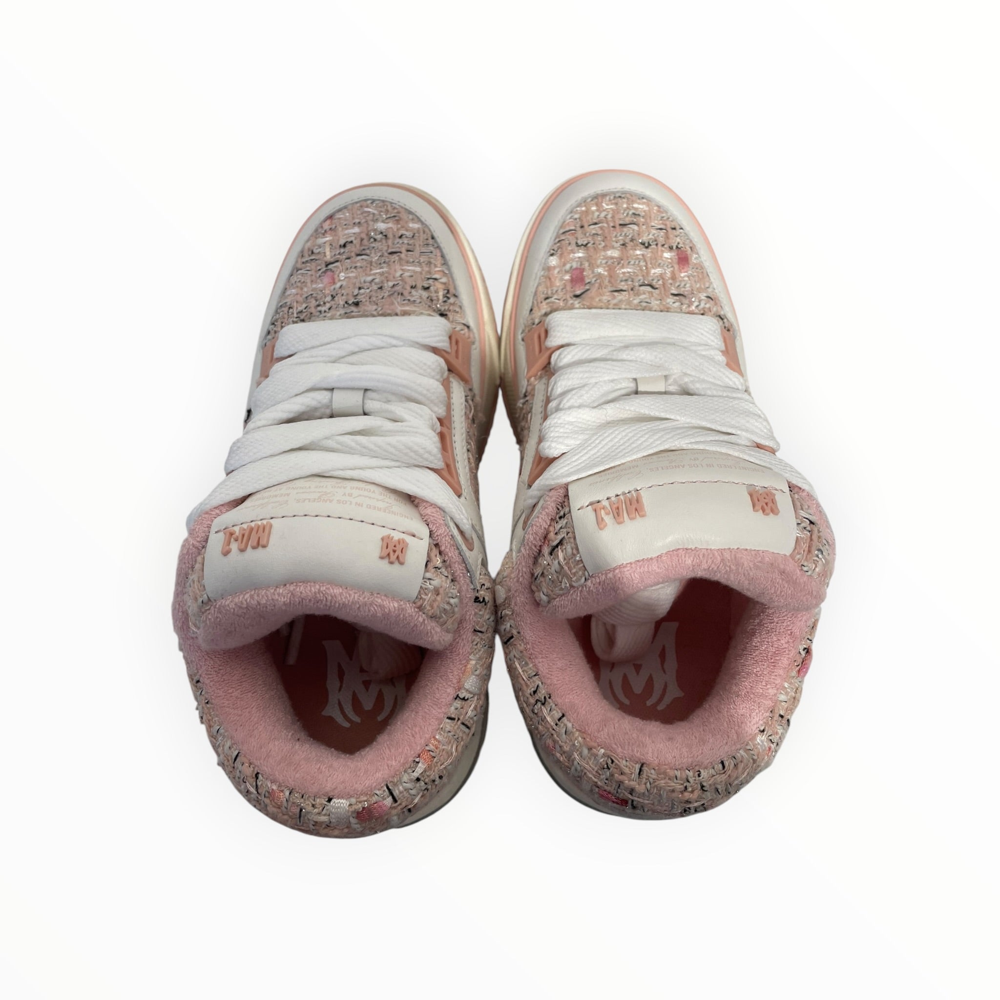 AMIRI/Low-Sneakers/US 6/Cotton/PNK/tweed pattern view 3