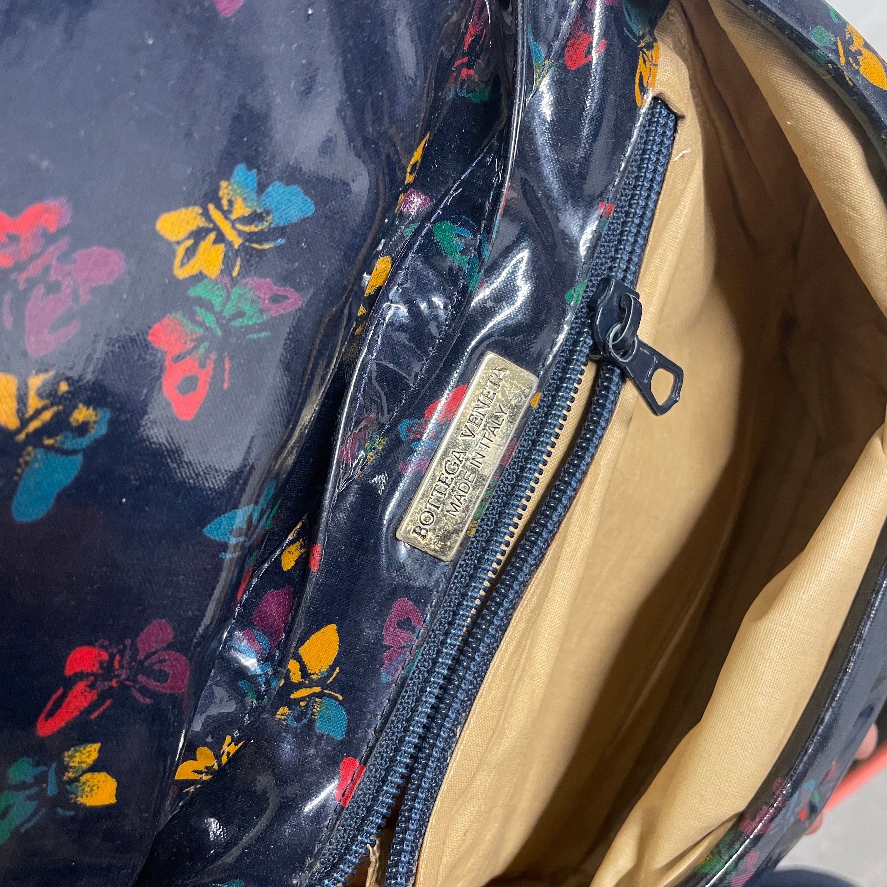 BOTTEGA VENETA/Cross Body Bag/All Over Print/NVY/BUTTERFLY view 3