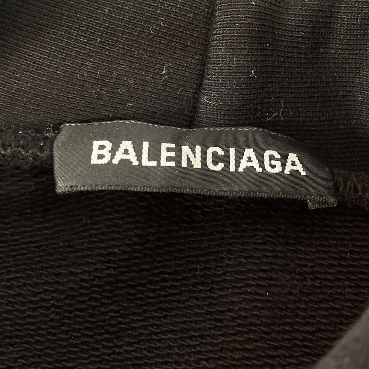 BALENCIAGA/Hoodie/L/Graphic/Cotton/BLK/TOP MODEL view 3