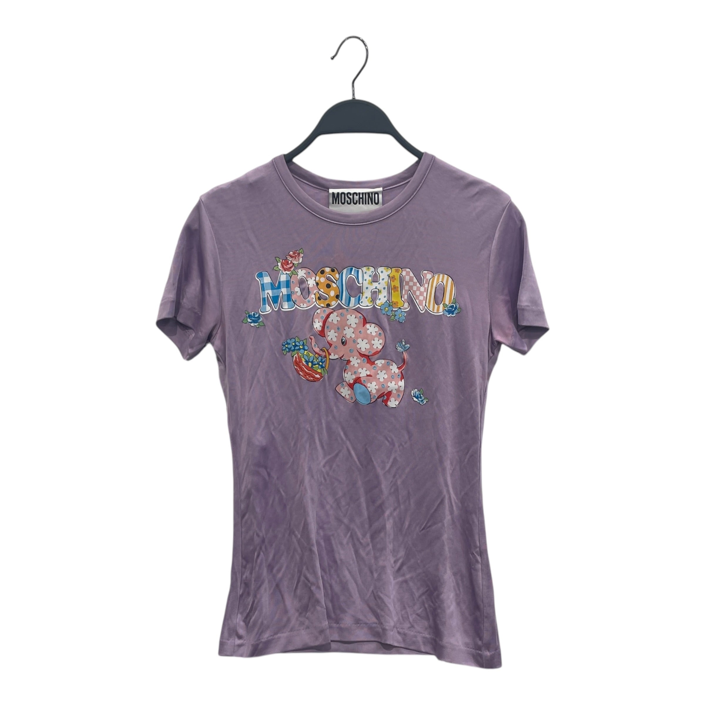 MOSCHINO/T-Shirt/Rayon/PPL/FLORAL ELEPHANT view 1