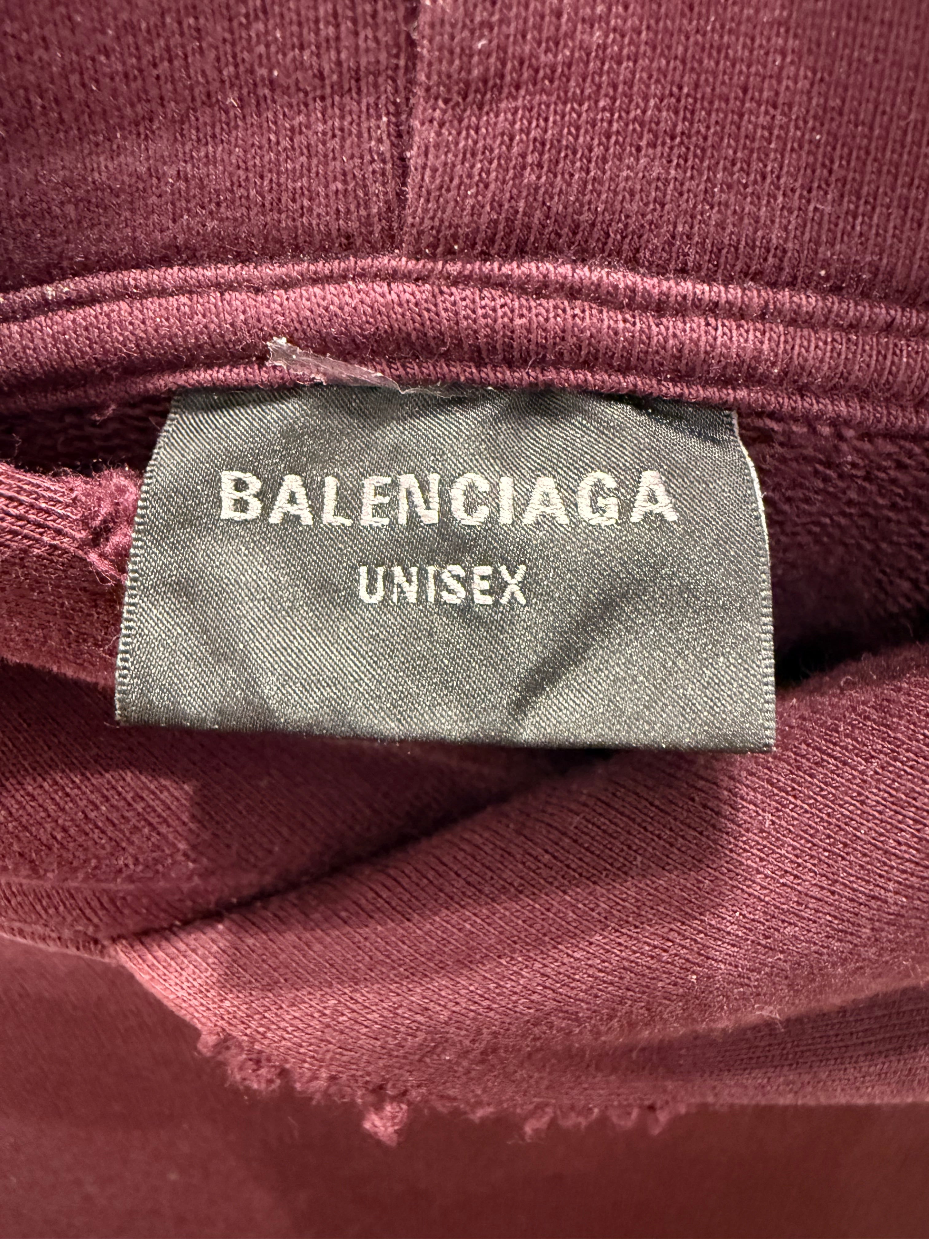 BALENCIAGA/Hoodie/XL/All Over Print/Cotton/BRD/YELLOW TAPE HOODIE view 4