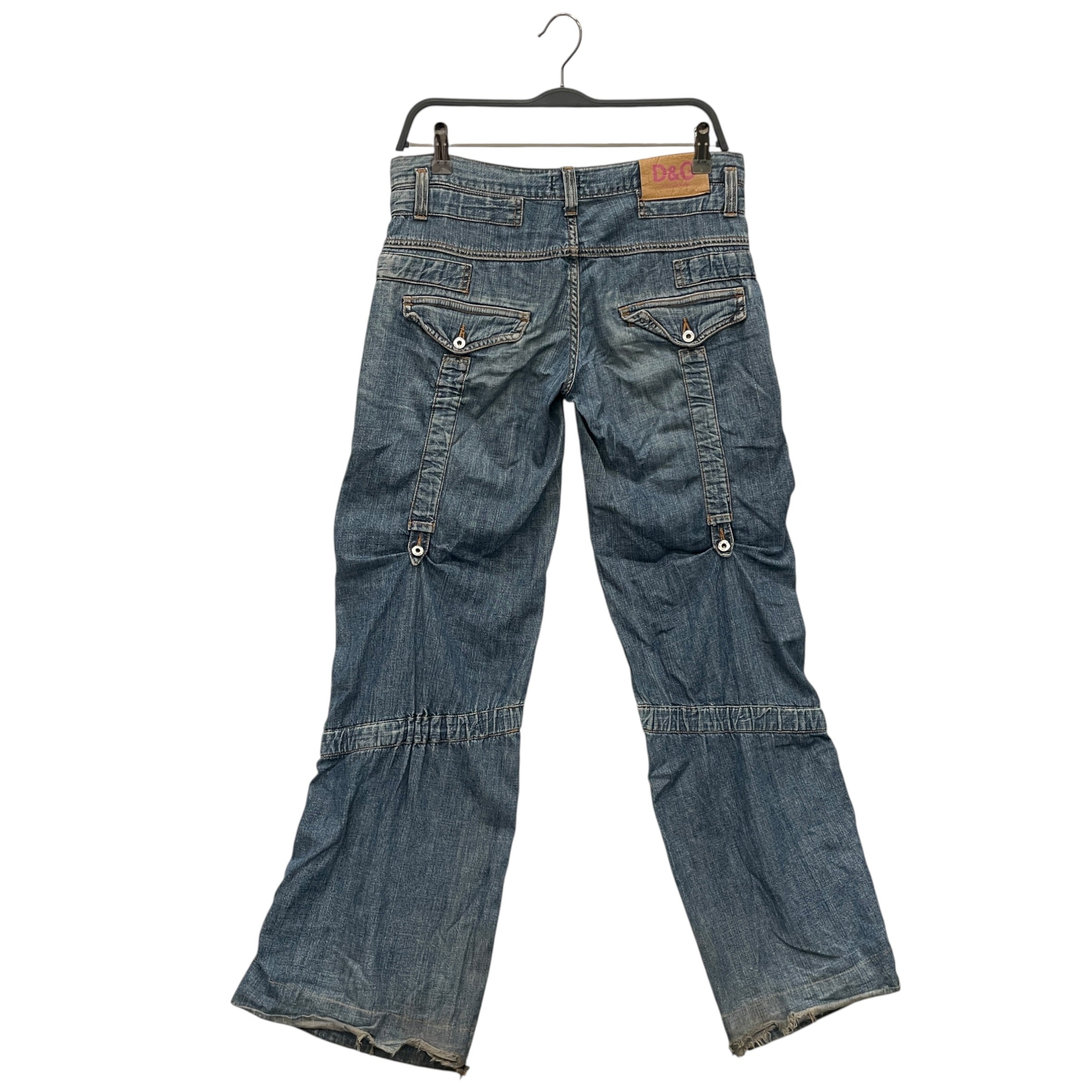DOLCE&GABBANA/Bottoms/28/Denim/BLU/2004 FLARED DENIM PANTS view 2