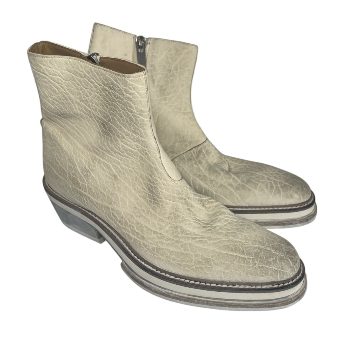 424(FourTwoFour)/Boots/EU 38/Leather/CRM/cuban cowboy calfskin boots view 1