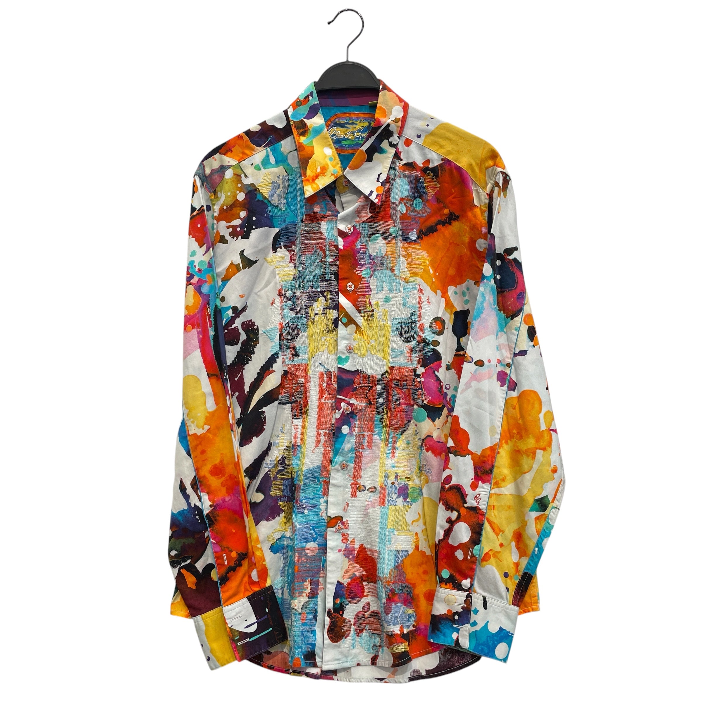Robert Graham/LS Shirt/XXL/Cotton/MLT/All Over Print/ZIG STITCH/PAINT GRAPHIC view 1