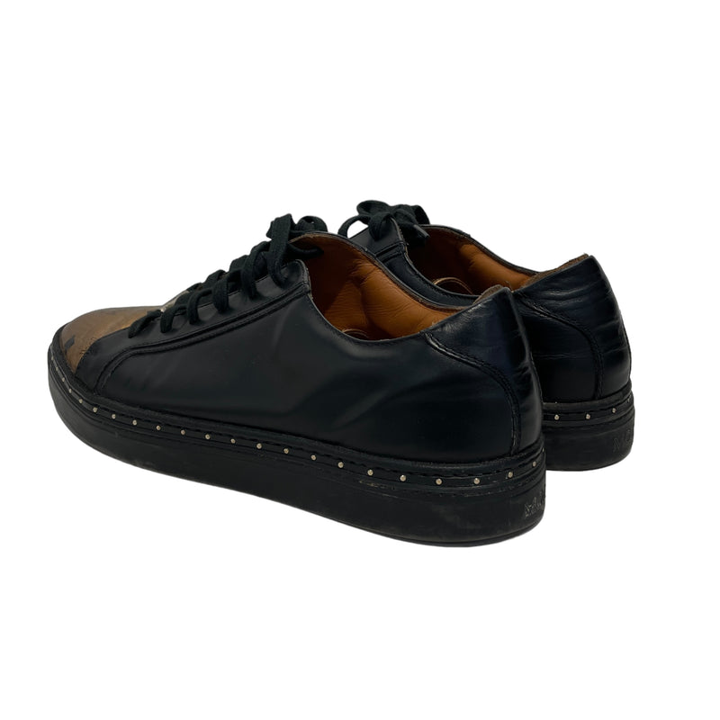 MCM/Low-Sneakers/US 9/Leather/BLK/