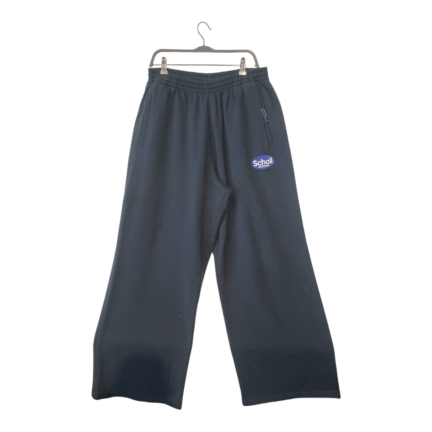 BALENCIAGA/Straight Pants/XXL/Cotton/BLK/SCHOLL WIDE LEG SWEATPANT view 1