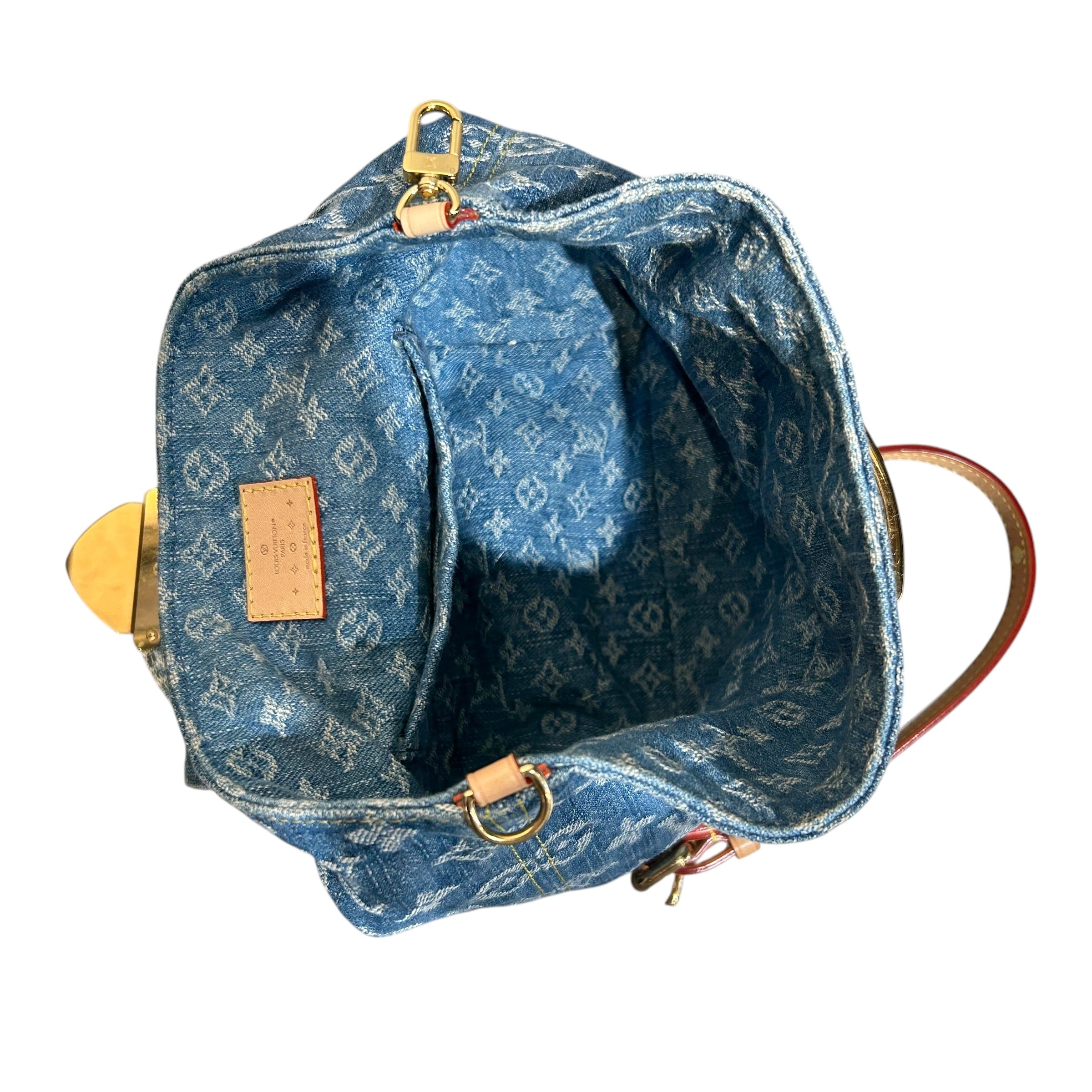 LOUIS VUITTON/Backpack/Monogram/BLU/Denim Venice view 4