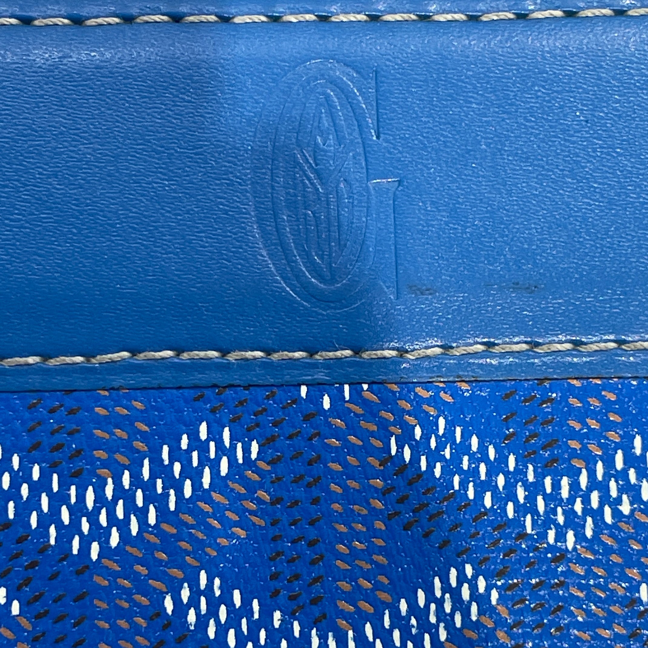 GOYARD/Long Wallet/Monogram/Leather/BLU/MATIGON ZIPPE GM view 5